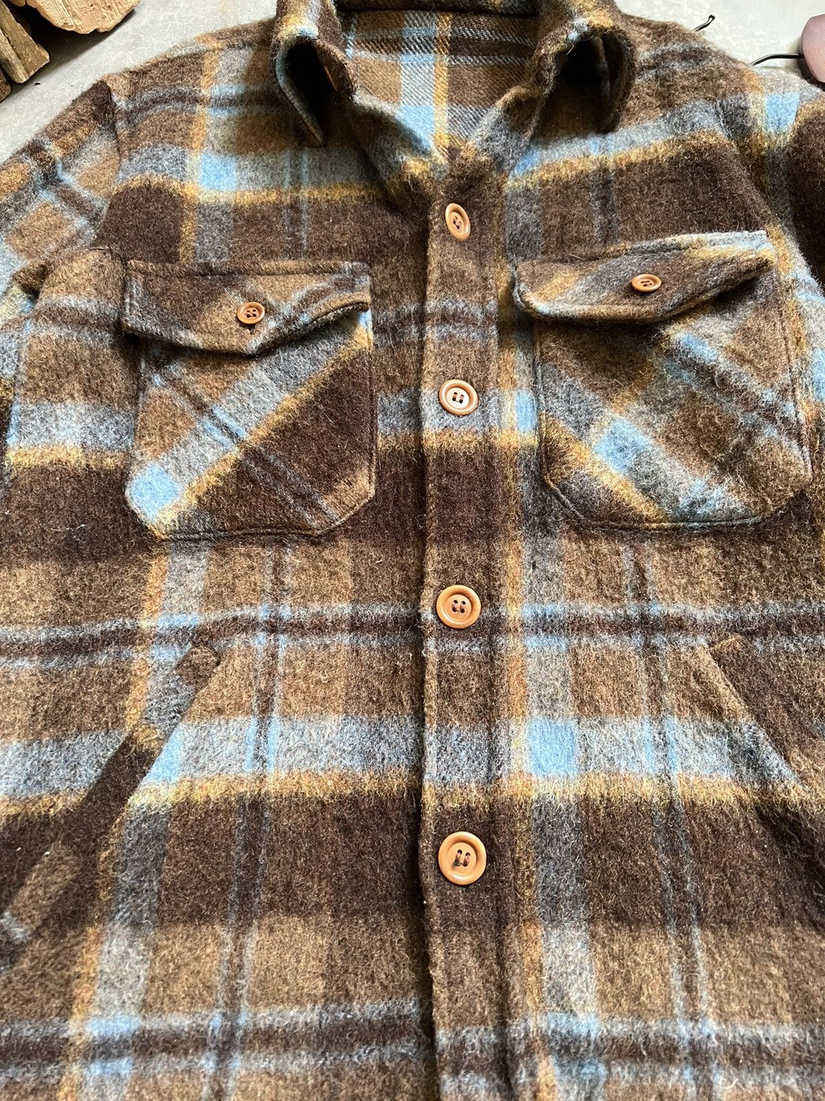 Flannel × Van × Vintage Vintage 🔥 Van Jac Japanese Wool Flannel Chore Jacket Size US M / EU 48-50 / 2 - 10 Thumbnail