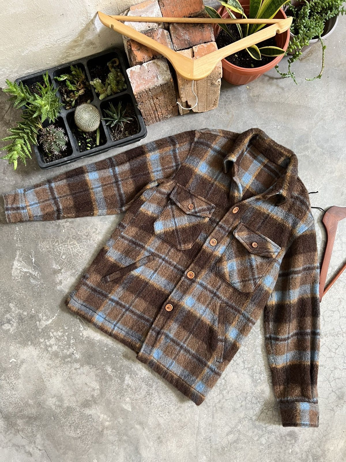 Flannel × Van × Vintage Vintage 🔥 Van Jac Japanese Wool Flannel Chore Jacket Size US M / EU 48-50 / 2 - 6 Thumbnail