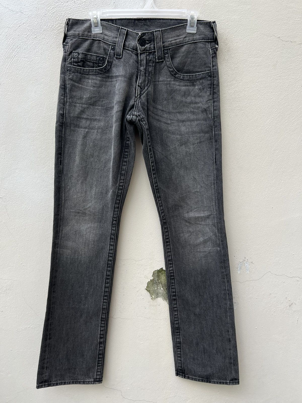 True Religion × Vintage Vintage 2000s True Religion BOBBY Fade Black Denim Jeans Size US 30 / EU 46 - 6 Thumbnail