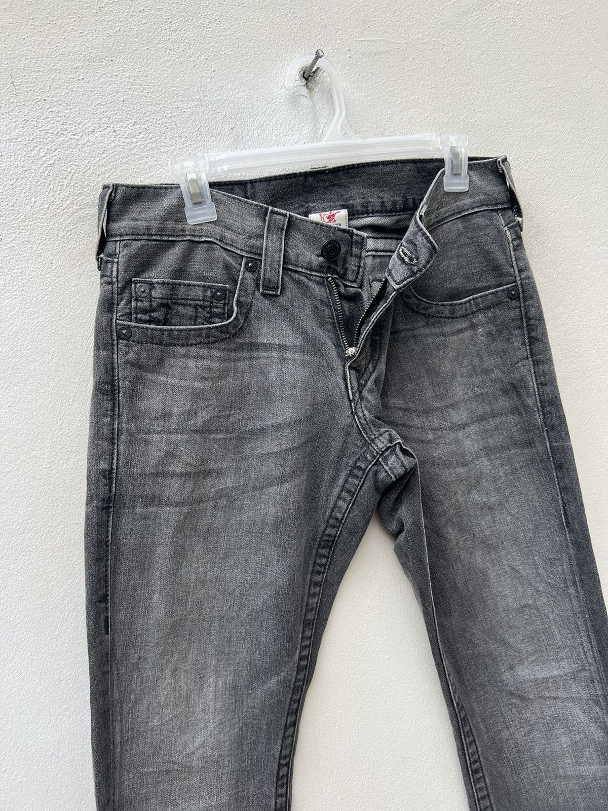 True Religion × Vintage Vintage 2000s True Religion BOBBY Fade Black Denim Jeans Size US 30 / EU 46 - 8 Thumbnail