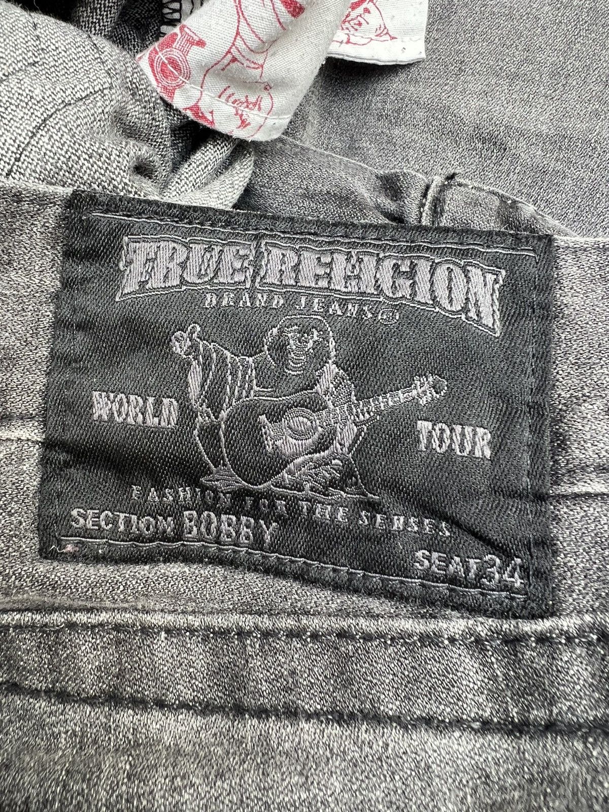 True Religion × Vintage Vintage 2000s True Religion BOBBY Fade Black Denim Jeans Size US 30 / EU 46 - 18 Thumbnail
