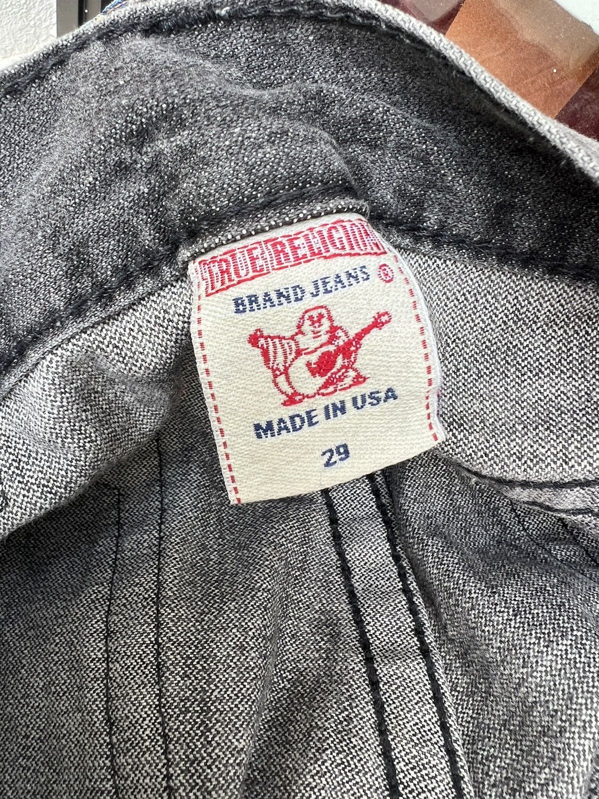 True Religion × Vintage Vintage 2000s True Religion BOBBY Fade Black Denim Jeans Size US 30 / EU 46 - 19 Thumbnail