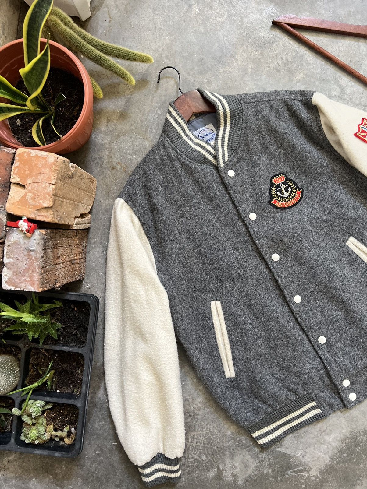 Japanese Brand × Vintage STEALS 🏴‍☠️ Japanese Wool Boston Quilted Varsity Jacket Size US L / EU 52-54 / 3 - 11 Thumbnail