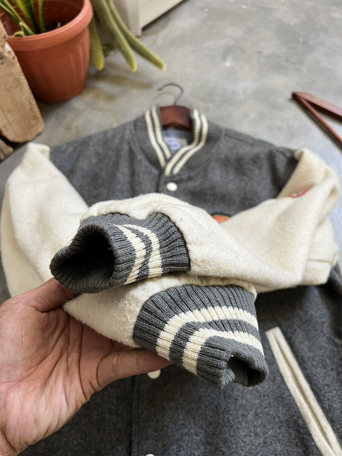 Japanese Brand × Vintage STEALS 🏴‍☠️ Japanese Wool Boston Quilted Varsity Jacket Size US L / EU 52-54 / 3 - 15 Thumbnail
