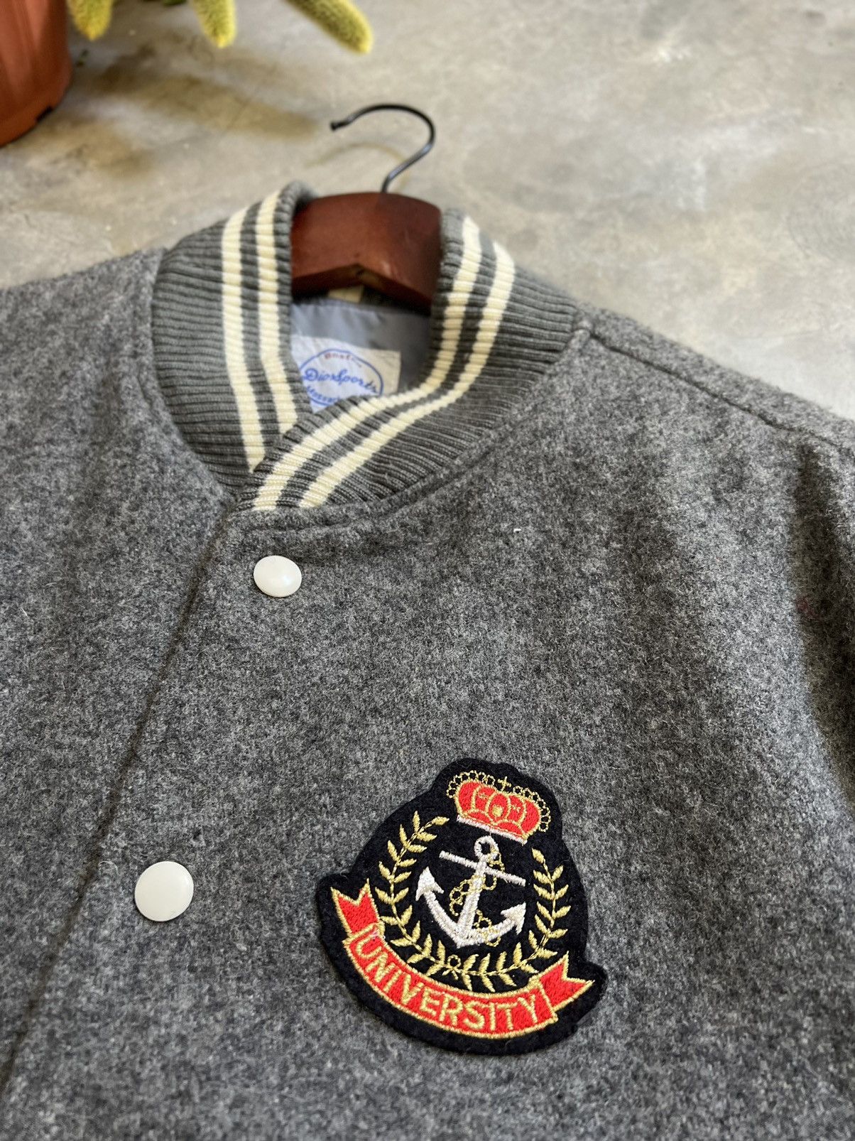Japanese Brand × Vintage STEALS 🏴‍☠️ Japanese Wool Boston Quilted Varsity Jacket Size US L / EU 52-54 / 3 - 13 Thumbnail