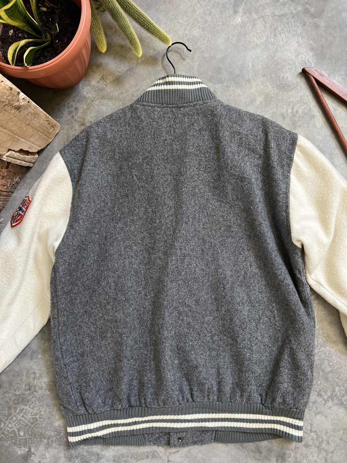 Japanese Brand × Vintage STEALS 🏴‍☠️ Japanese Wool Boston Quilted Varsity Jacket Size US L / EU 52-54 / 3 - 5 Thumbnail