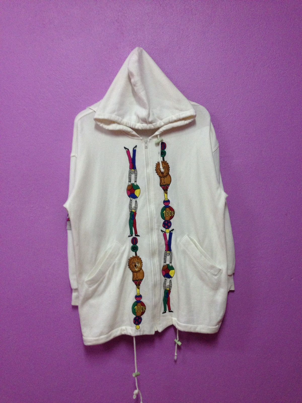 Jean Charles De Castelbajac Vintage 90's Jean Charles De Castelbajac Sports Hoodies Size US L / EU 52-54 / 3 - 1 Thumbnail
