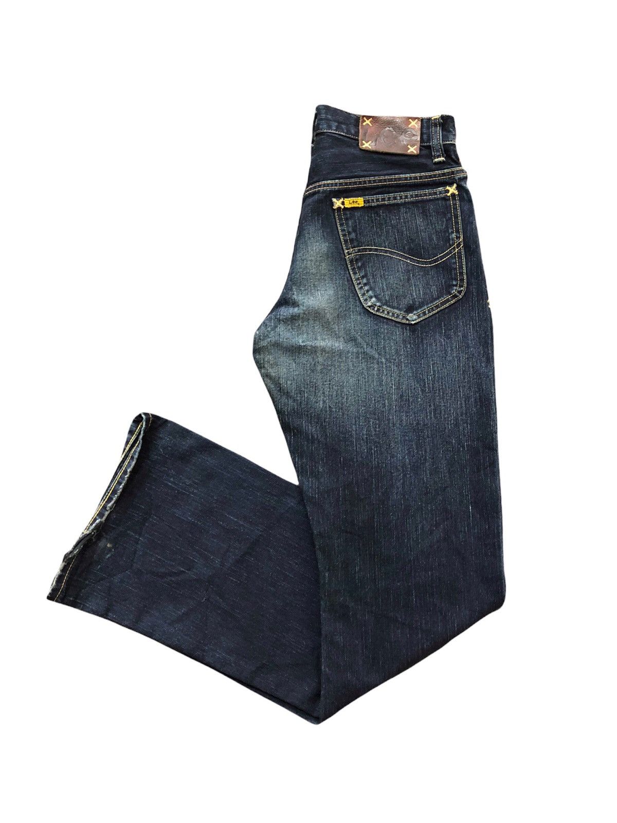 Japanese Brand × Kaihara Denim × Lee 🔥Japan Made🔥00's Lee Rider indigo kaihara denim jeans Size US 31 - 3 Thumbnail