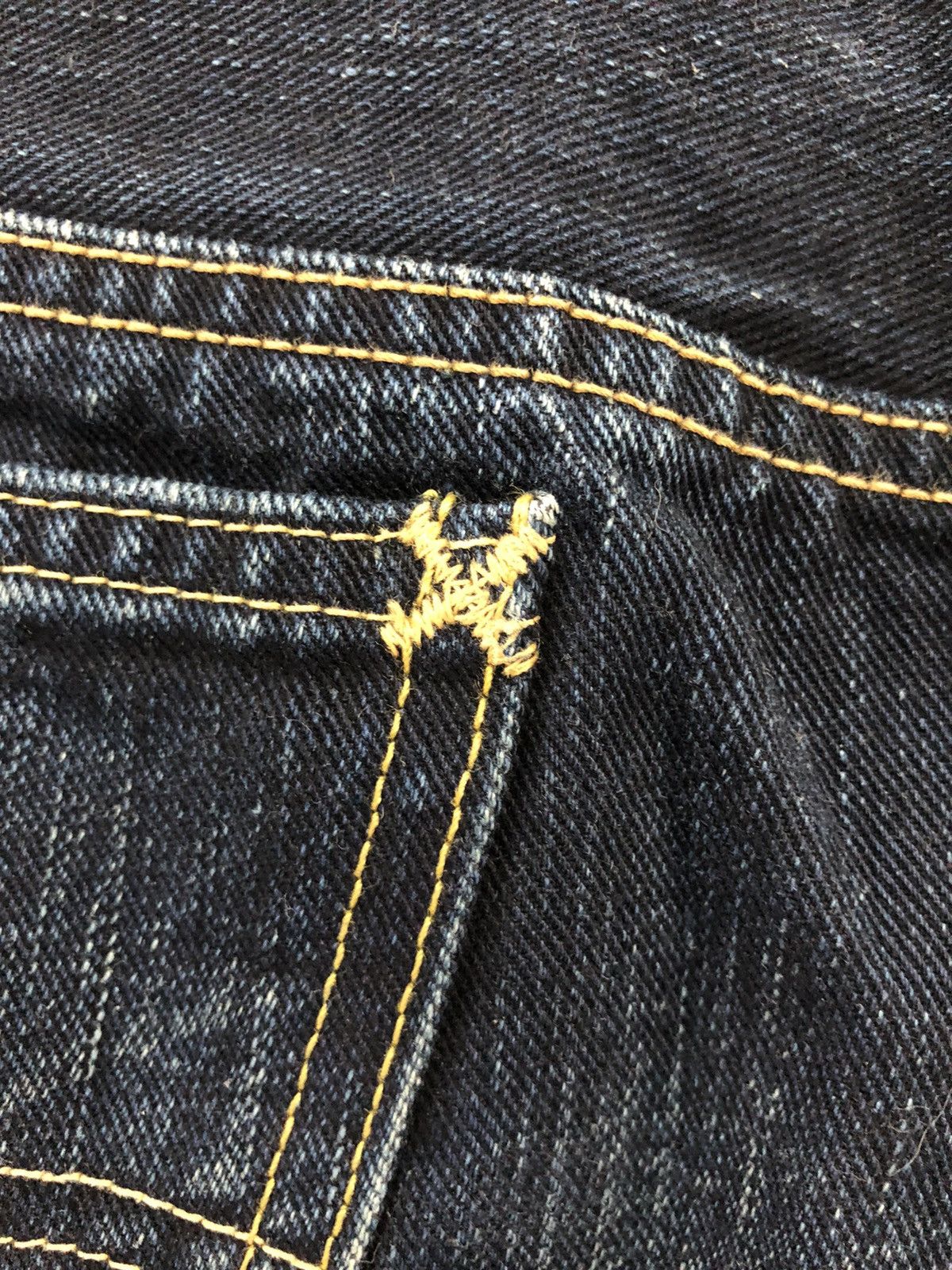 Japanese Brand × Kaihara Denim × Lee 🔥Japan Made🔥00's Lee Rider indigo kaihara denim jeans Size US 31 - 16 Thumbnail