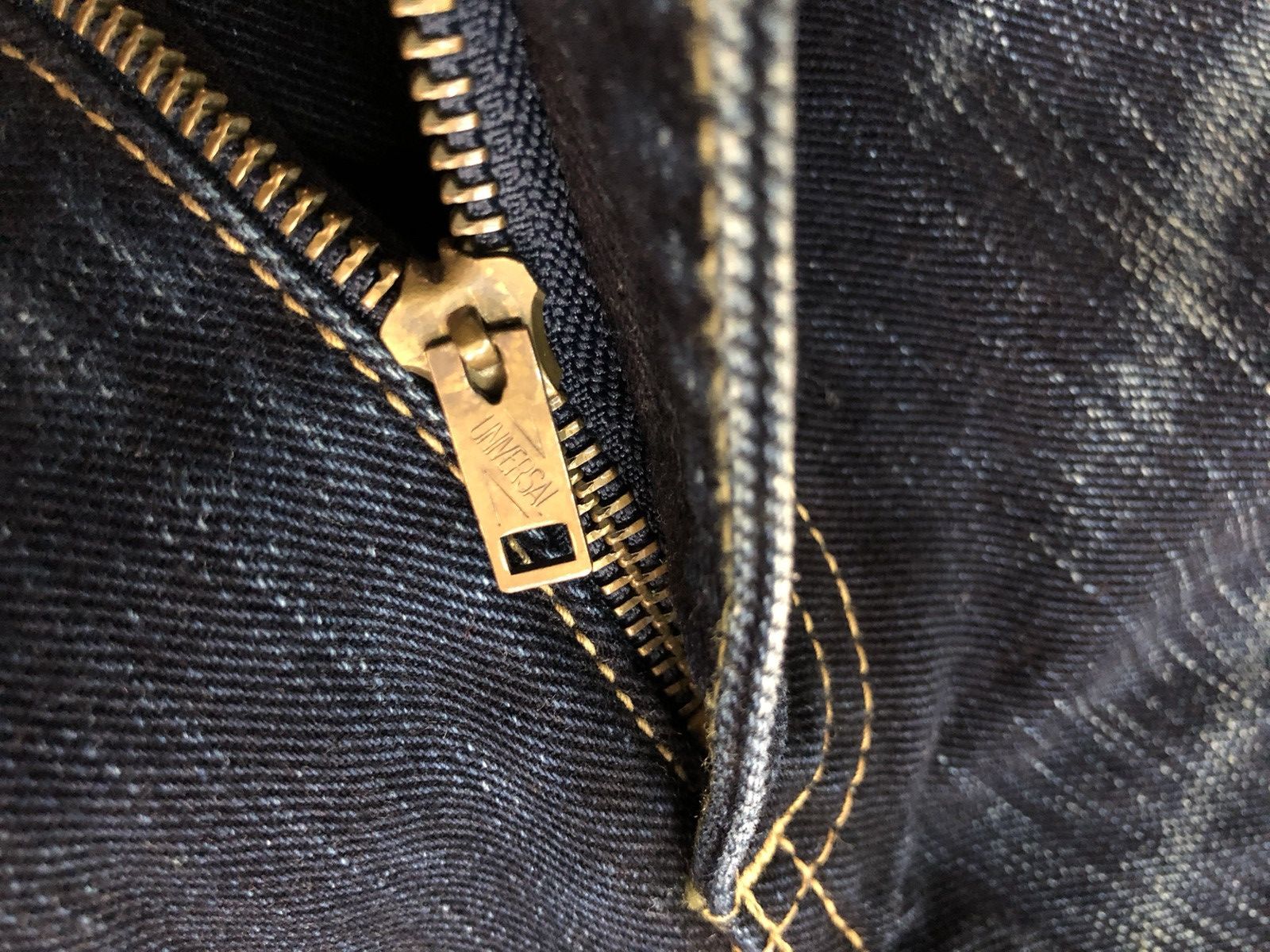 Japanese Brand × Kaihara Denim × Lee 🔥Japan Made🔥00's Lee Rider indigo kaihara denim jeans Size US 31 - 22 Thumbnail