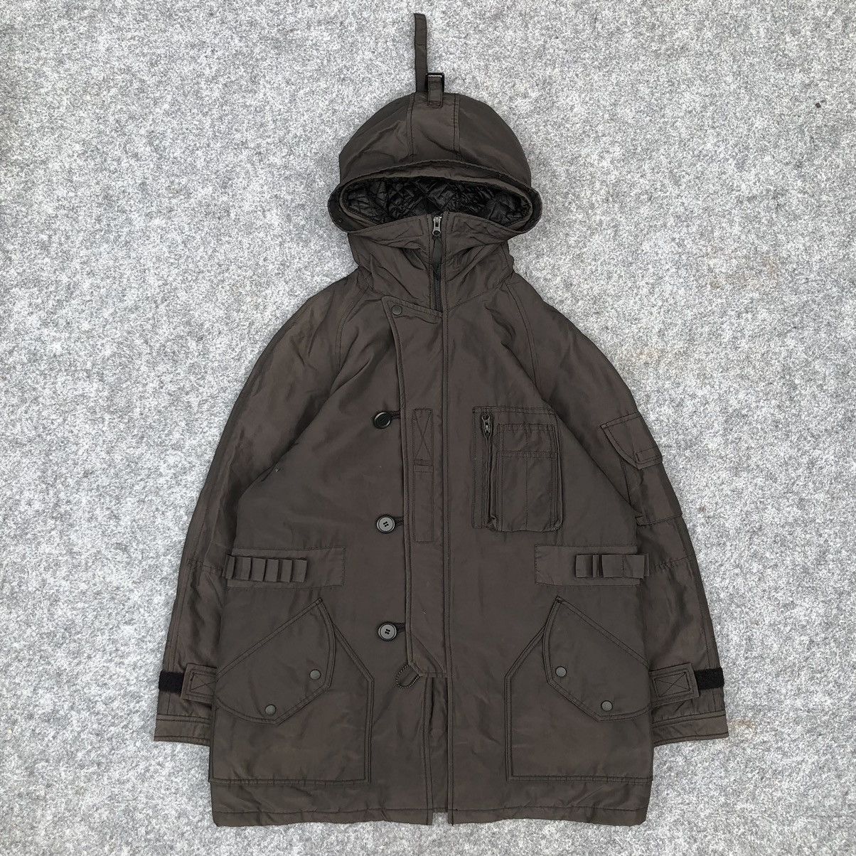 image of Vintage Ppfm Parka Jacket in Dark Grey, Men's (Size Large)