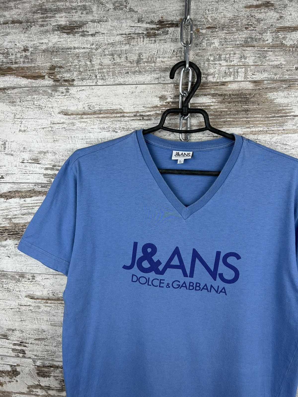 Dolce & Gabbana × Vintage Mens Vintage Dolce & Gabbana T Shirt luxury tee big logo Size US L / EU 52-54 / 3 - 4 Thumbnail