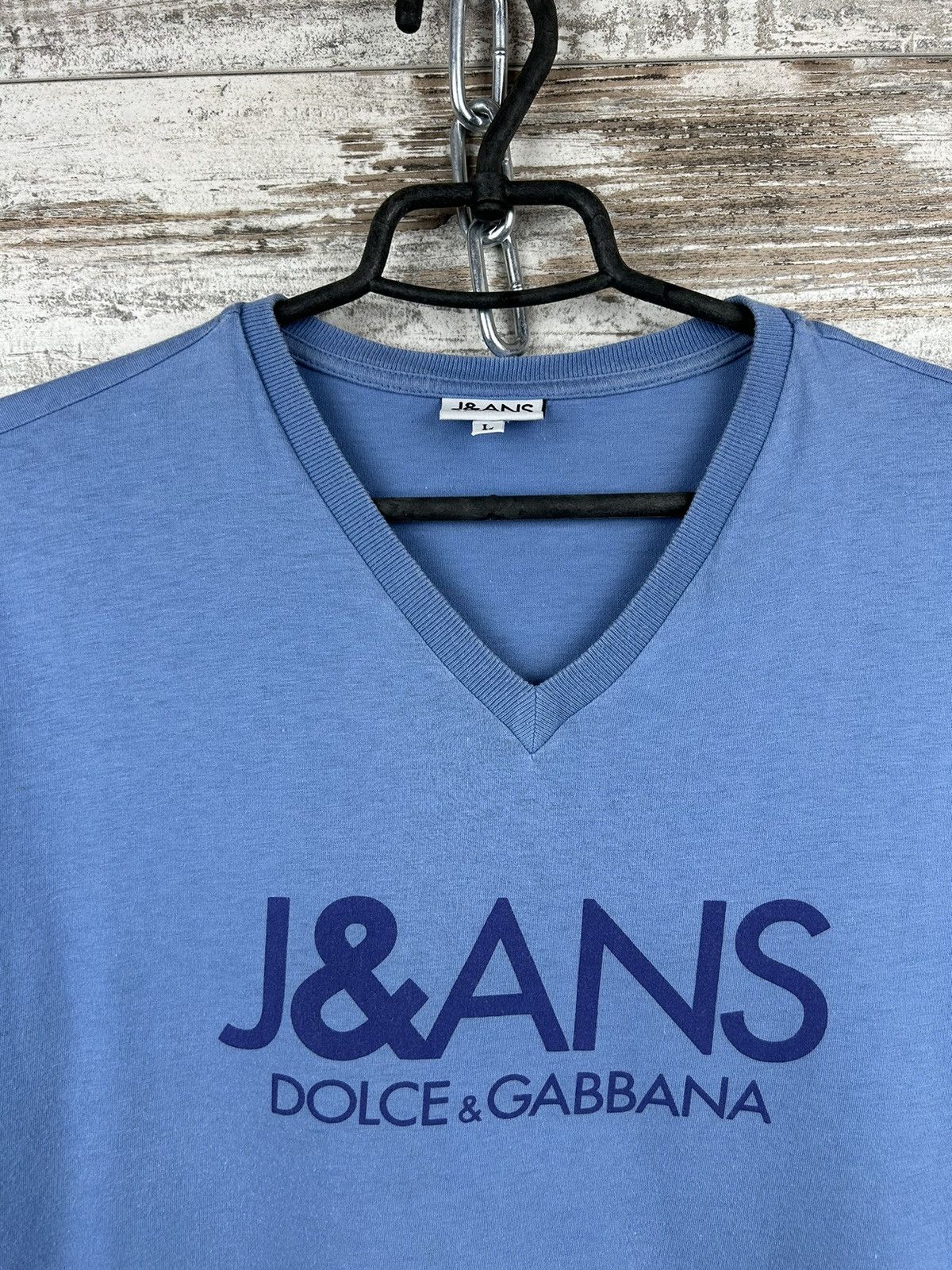 Dolce & Gabbana × Vintage Mens Vintage Dolce & Gabbana T Shirt luxury tee big logo Size US L / EU 52-54 / 3 - 7 Thumbnail