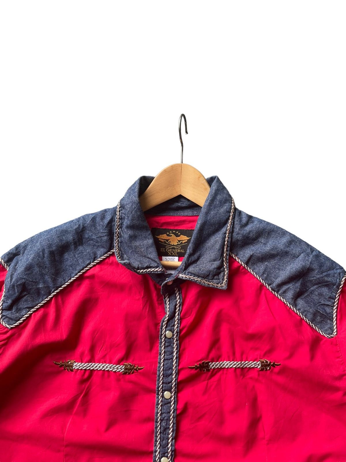 Vintage Vintage El General Western Shirt Size US XL / EU 56 / 4 - 4 Thumbnail