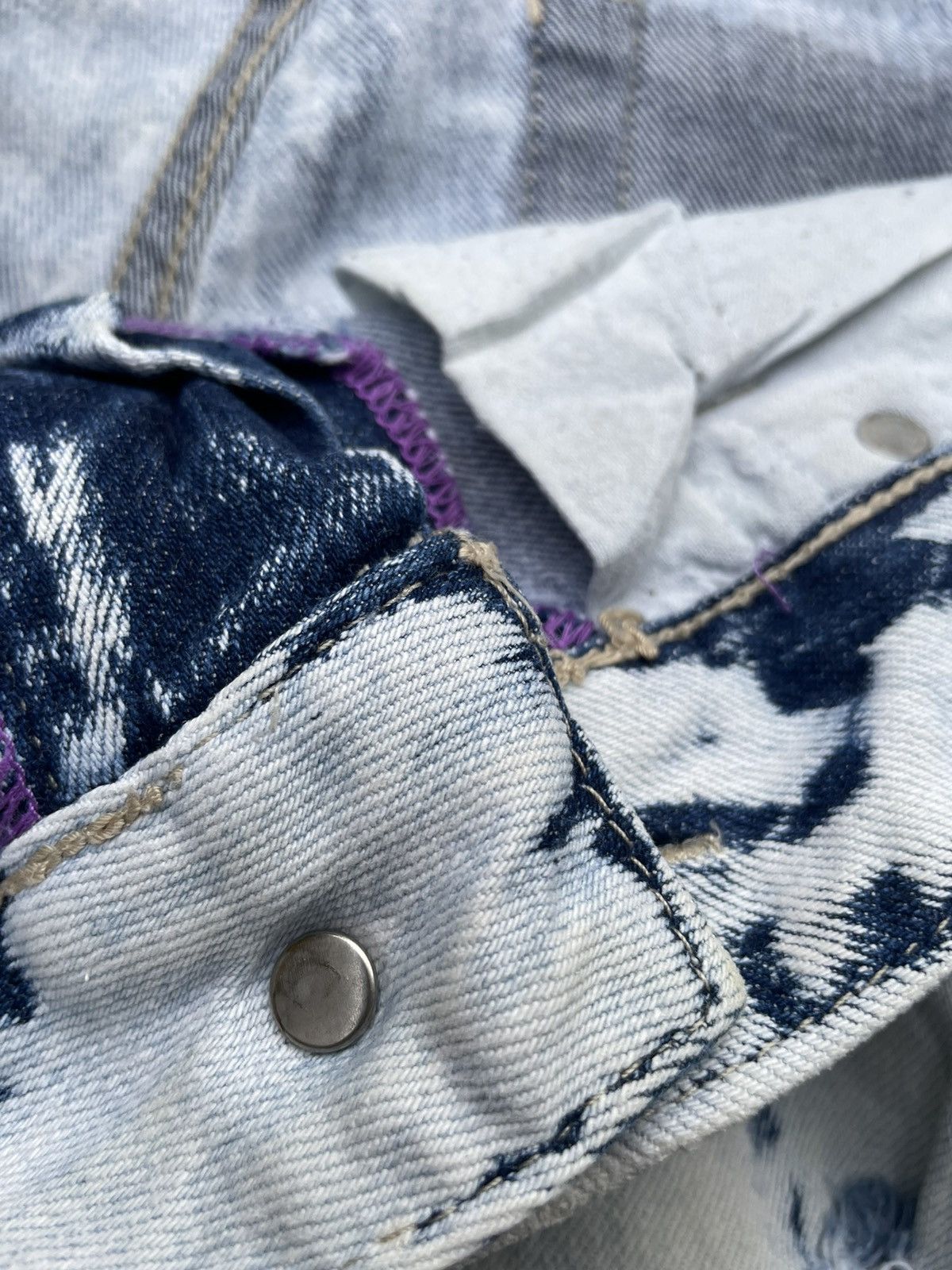 Japanese Brand Japanese Calm Acid Wash Distresed Denim Size US 33 - 15 Thumbnail
