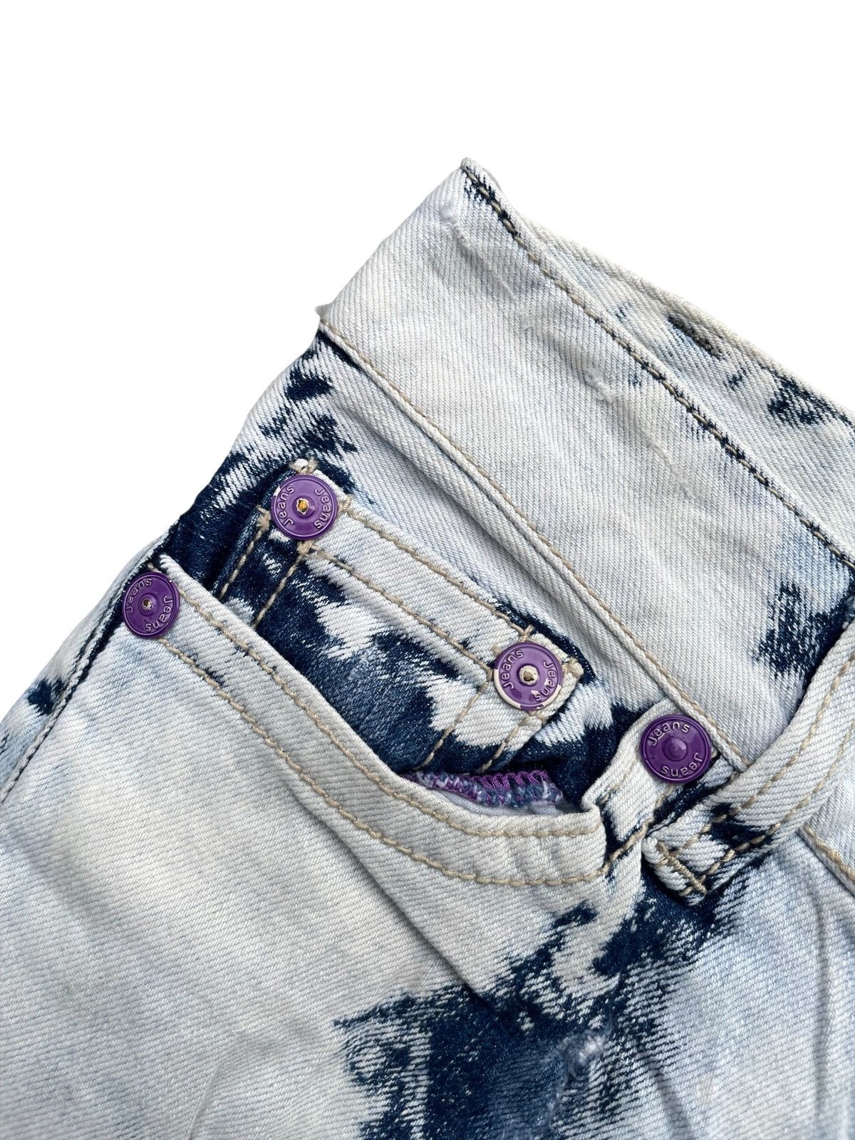 Japanese Brand Japanese Calm Acid Wash Distresed Denim Size US 33 - 6 Thumbnail
