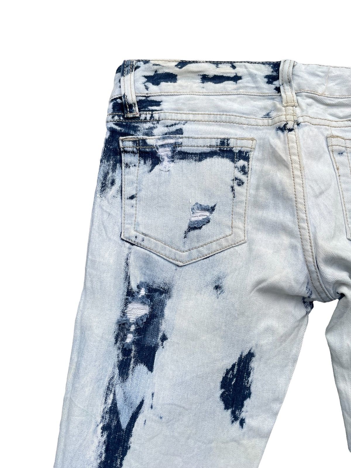 Japanese Brand Japanese Calm Acid Wash Distresed Denim Size US 33 - 10 Thumbnail
