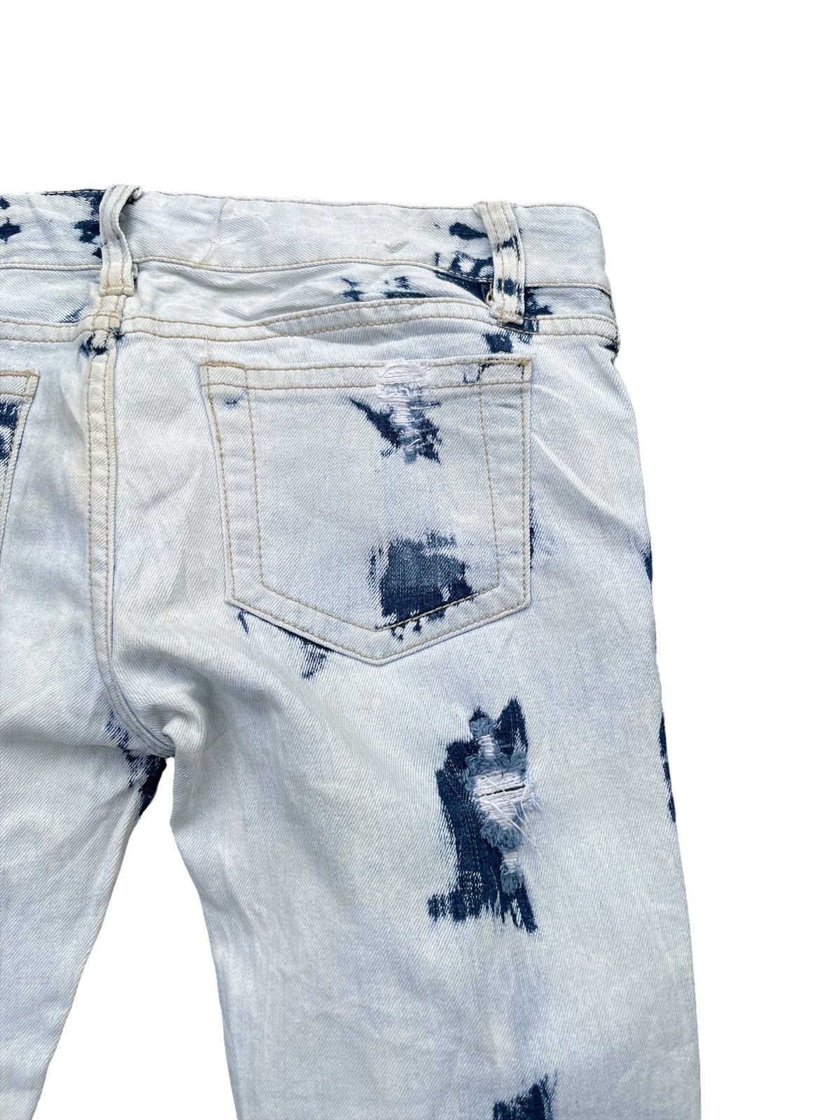 Japanese Brand Japanese Calm Acid Wash Distresed Denim Size US 33 - 9 Thumbnail