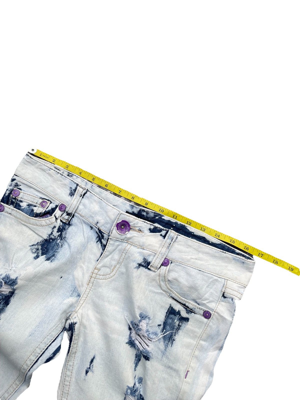 Japanese Brand Japanese Calm Acid Wash Distresed Denim Size US 33 - 2 Thumbnail