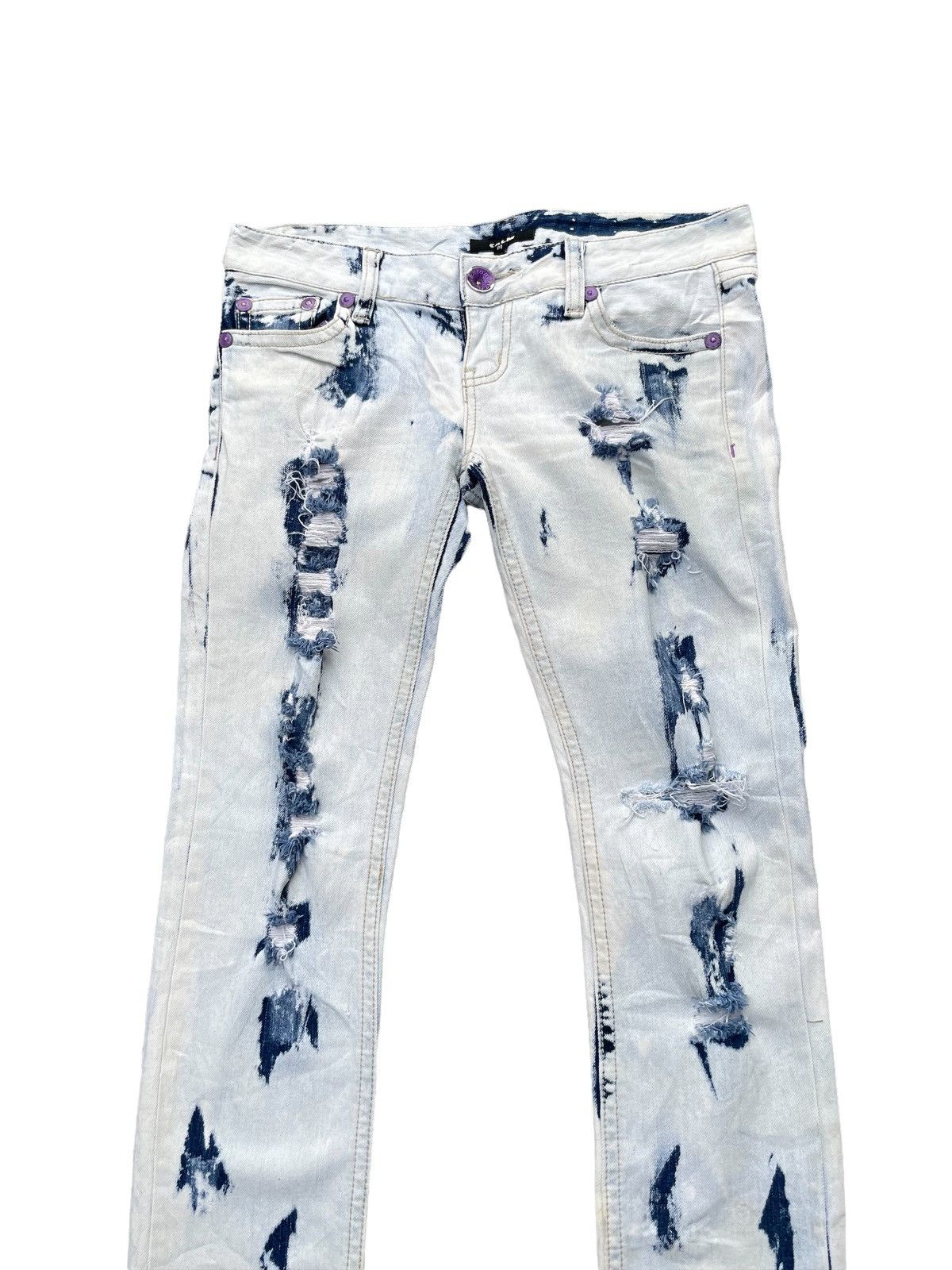 Japanese Brand Japanese Calm Acid Wash Distresed Denim Size US 33 - 4 Thumbnail