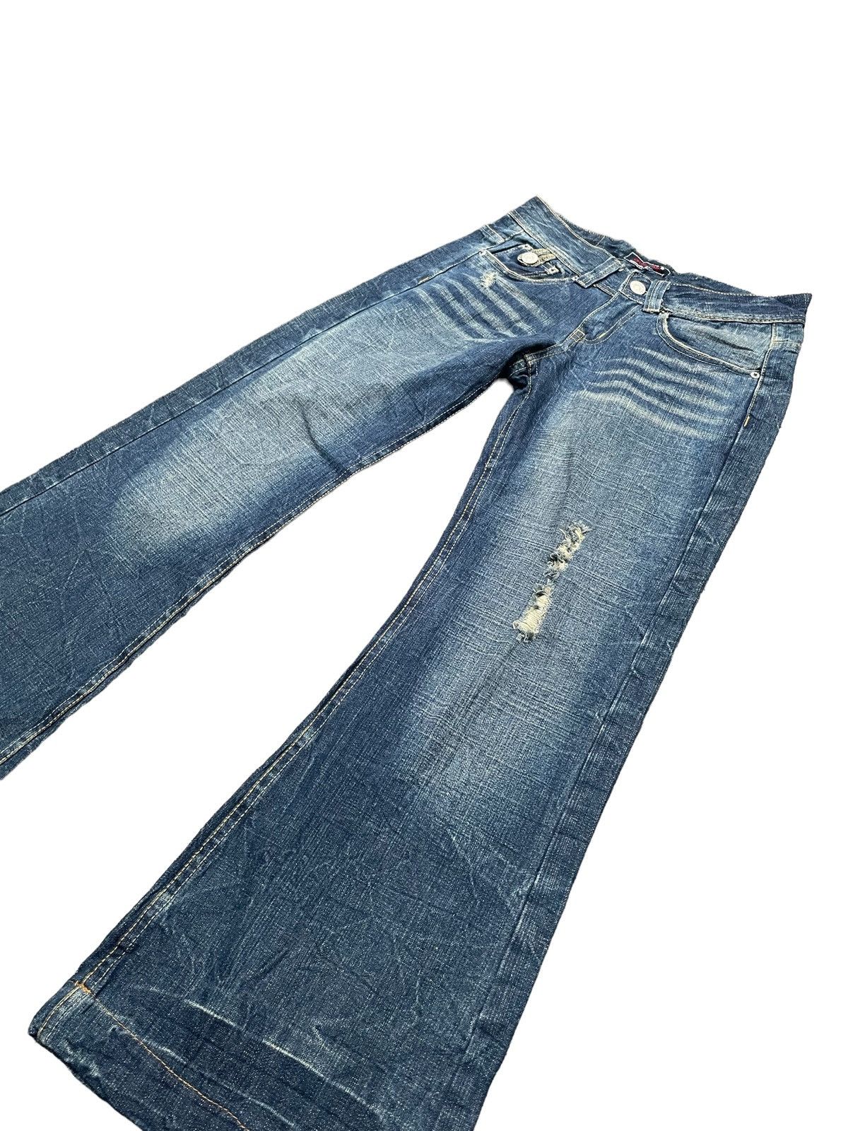 Japanese Brand Japanese Africa Taro Distresed Denim Size 31" - 3 Thumbnail
