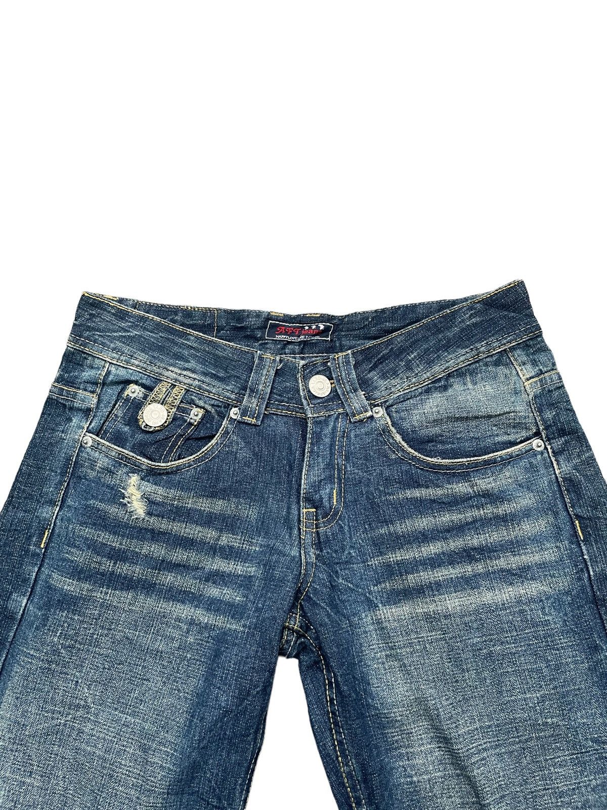Japanese Brand Japanese Africa Taro Distresed Denim Size 31" - 6 Thumbnail