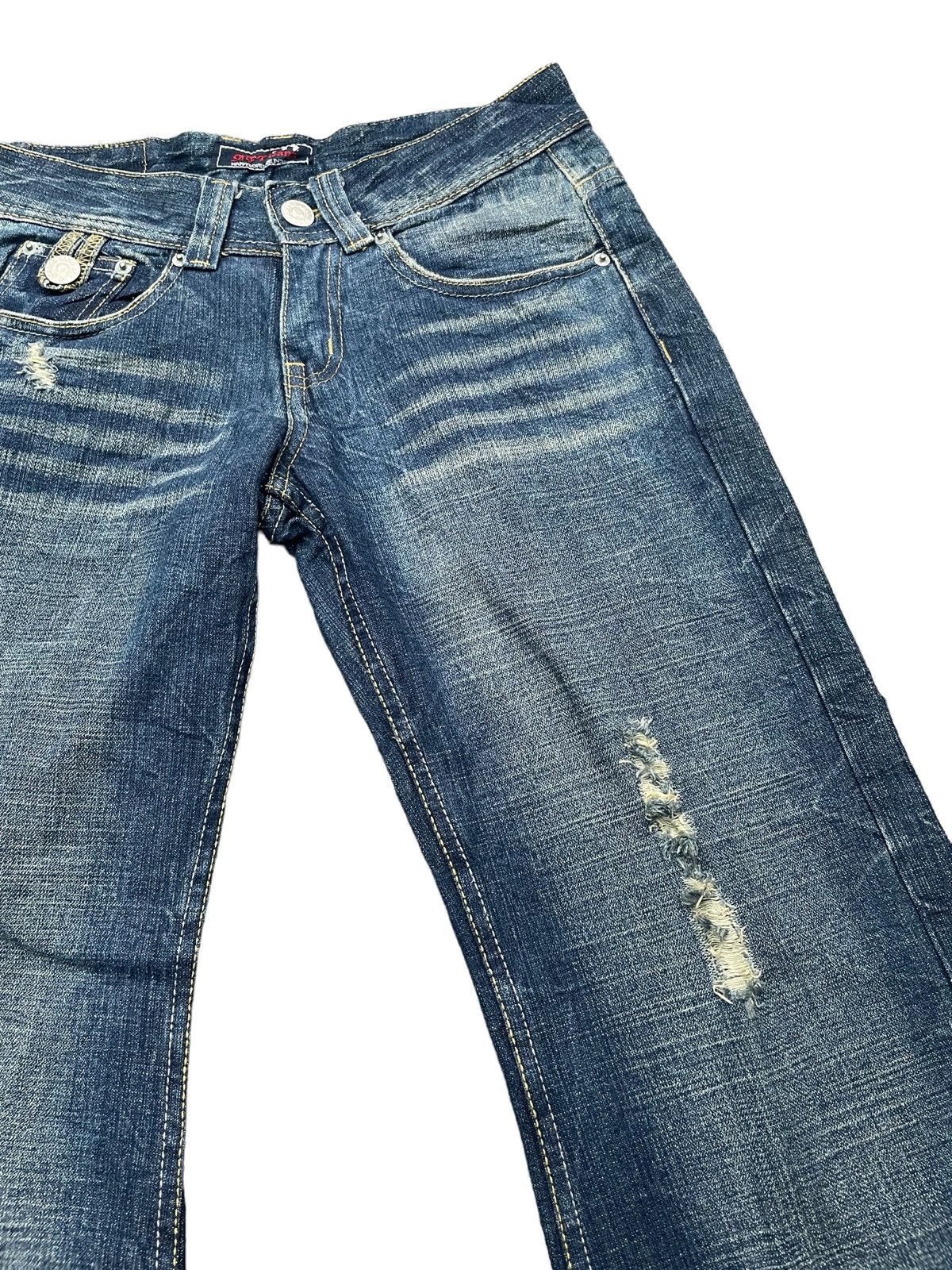 Japanese Brand Japanese Africa Taro Distresed Denim Size 31" - 5 Thumbnail