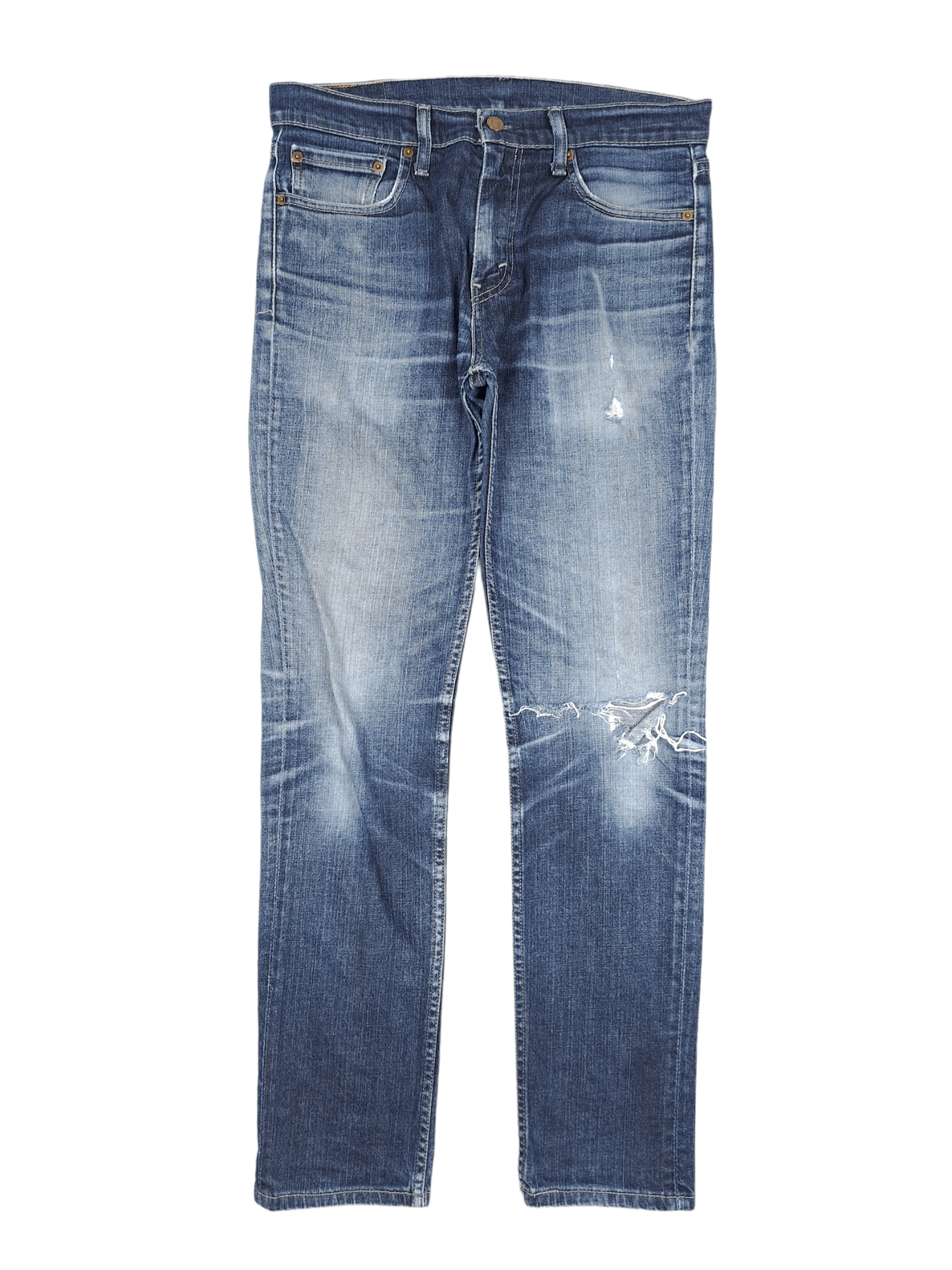 Levi's × Levi's Vintage Clothing × Vintage 💎 Vintage Levi's 511 33/34 Distressed Ripped Washed Jeans Size US 33 - 1 Thumbnail