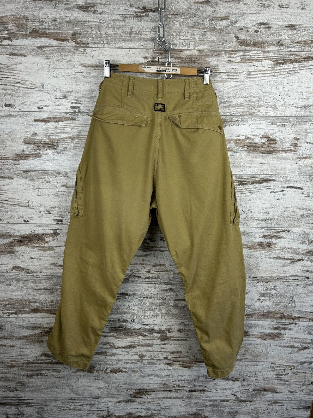 G-Star × Vintage Mens Vintage G Star Raw Rovic BELT loose cargo pants y2k Size US 33 - 12 Thumbnail