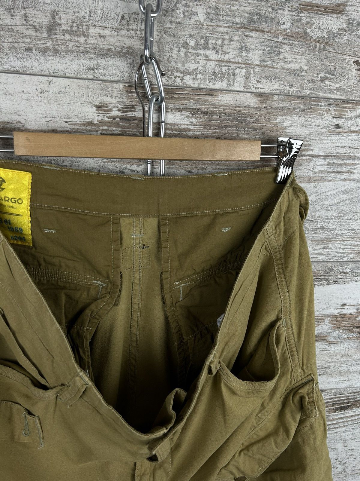 G-Star Mens Vintage G Star Raw Rovic BELT loose cargo pants y2k Size US 33 - 20 Thumbnail