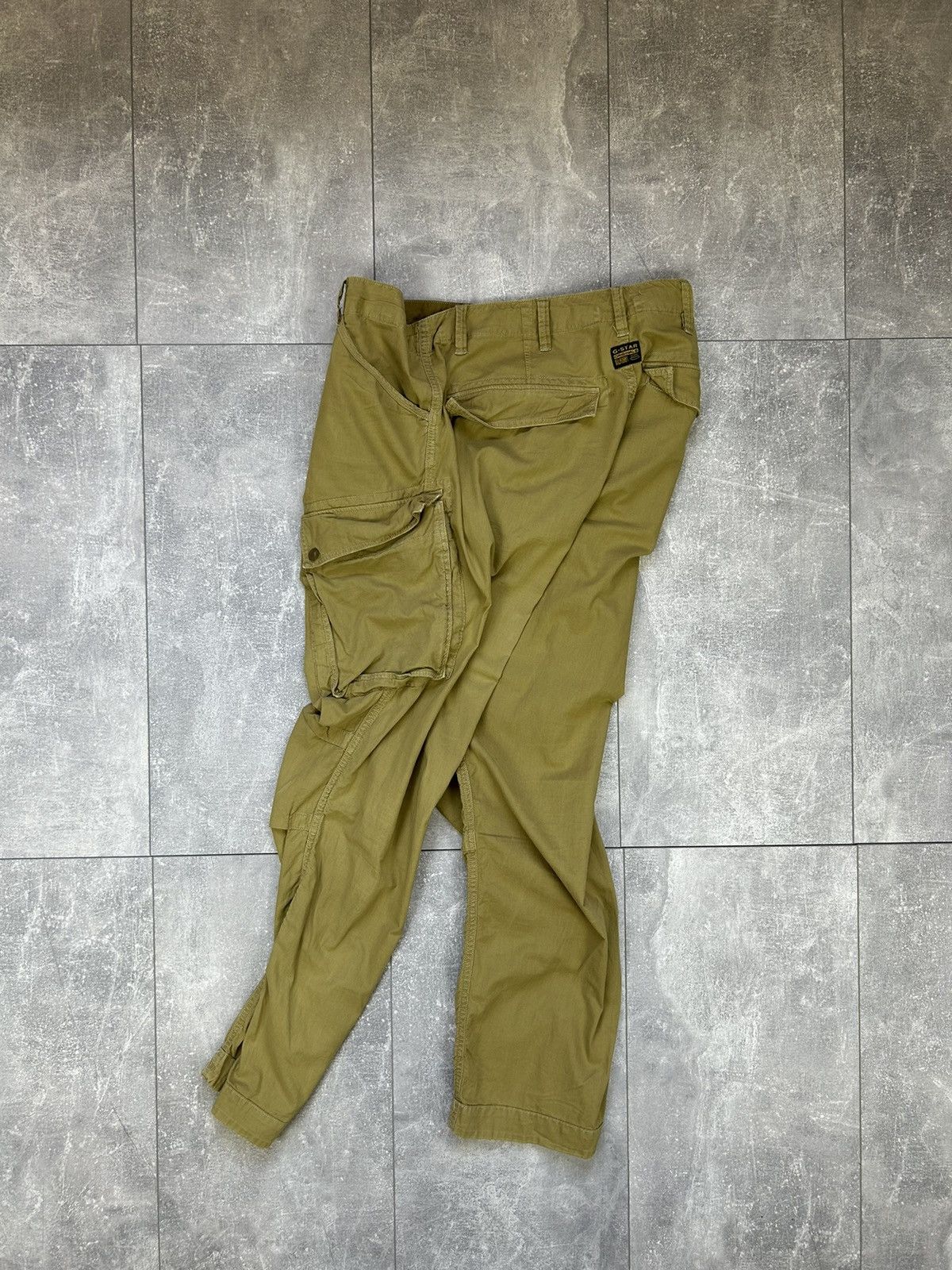 G-Star × Vintage Mens Vintage G Star Raw Rovic BELT loose cargo pants y2k Size US 33 - 3 Thumbnail