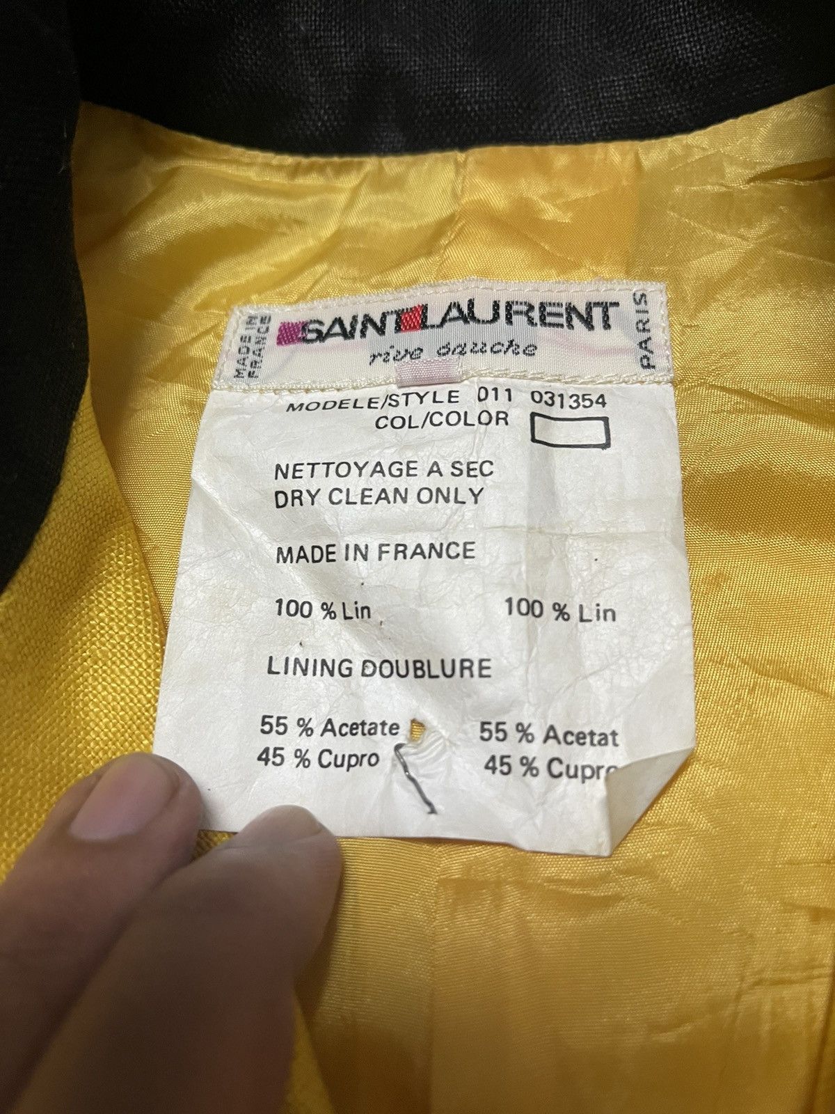 Saint Laurent Paris Saint laurent linen jacket Size XS / US 0-2 / IT 36-38 - 3 Thumbnail