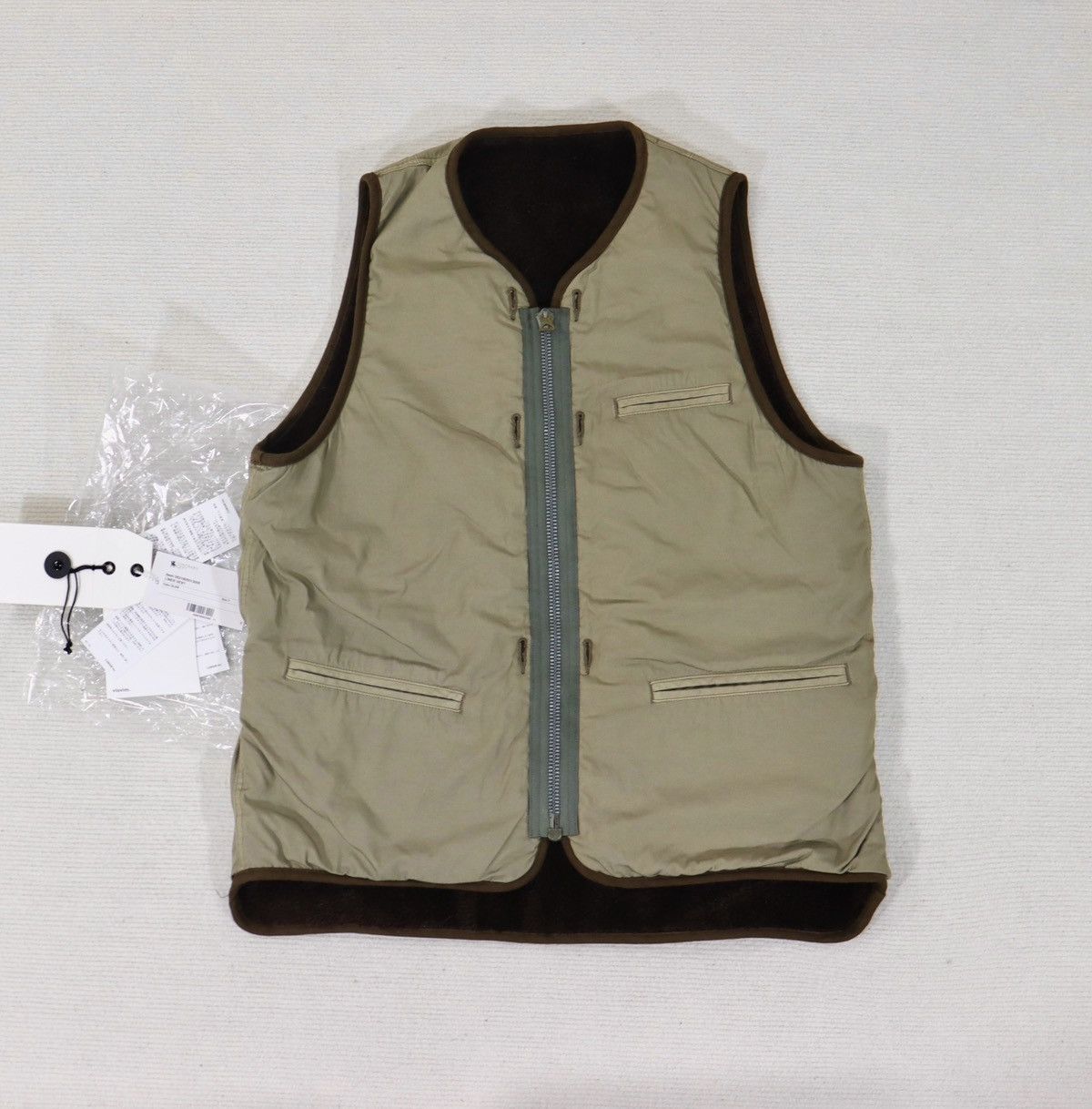 Visvim Visvim Liner Vest Contrary Dept CD Olive Size2 | Grailed