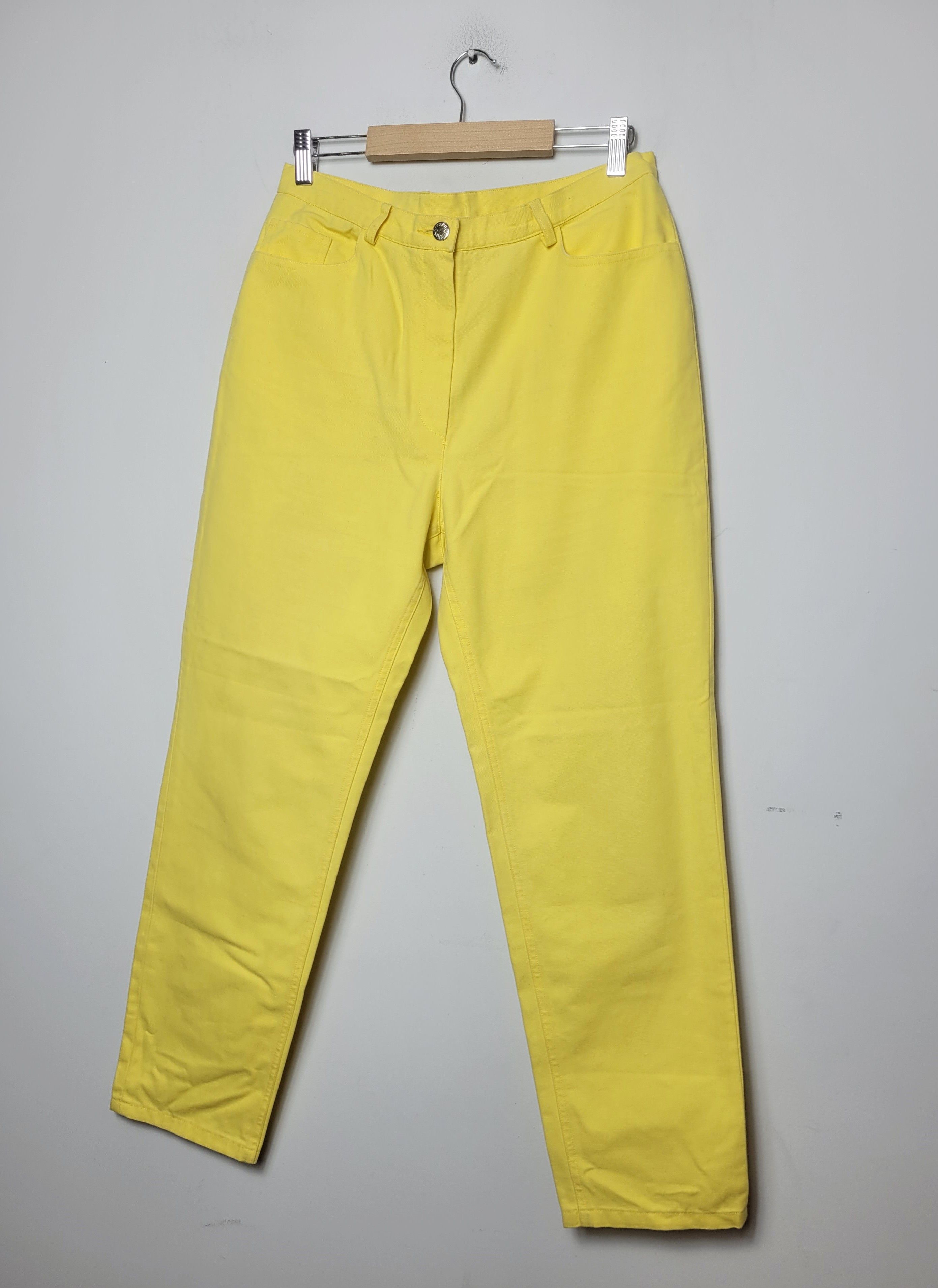 Yves Saint Laurent Yves Saint Laurent yellow pants Size 30" / US 8 / IT 44 - 1 Thumbnail