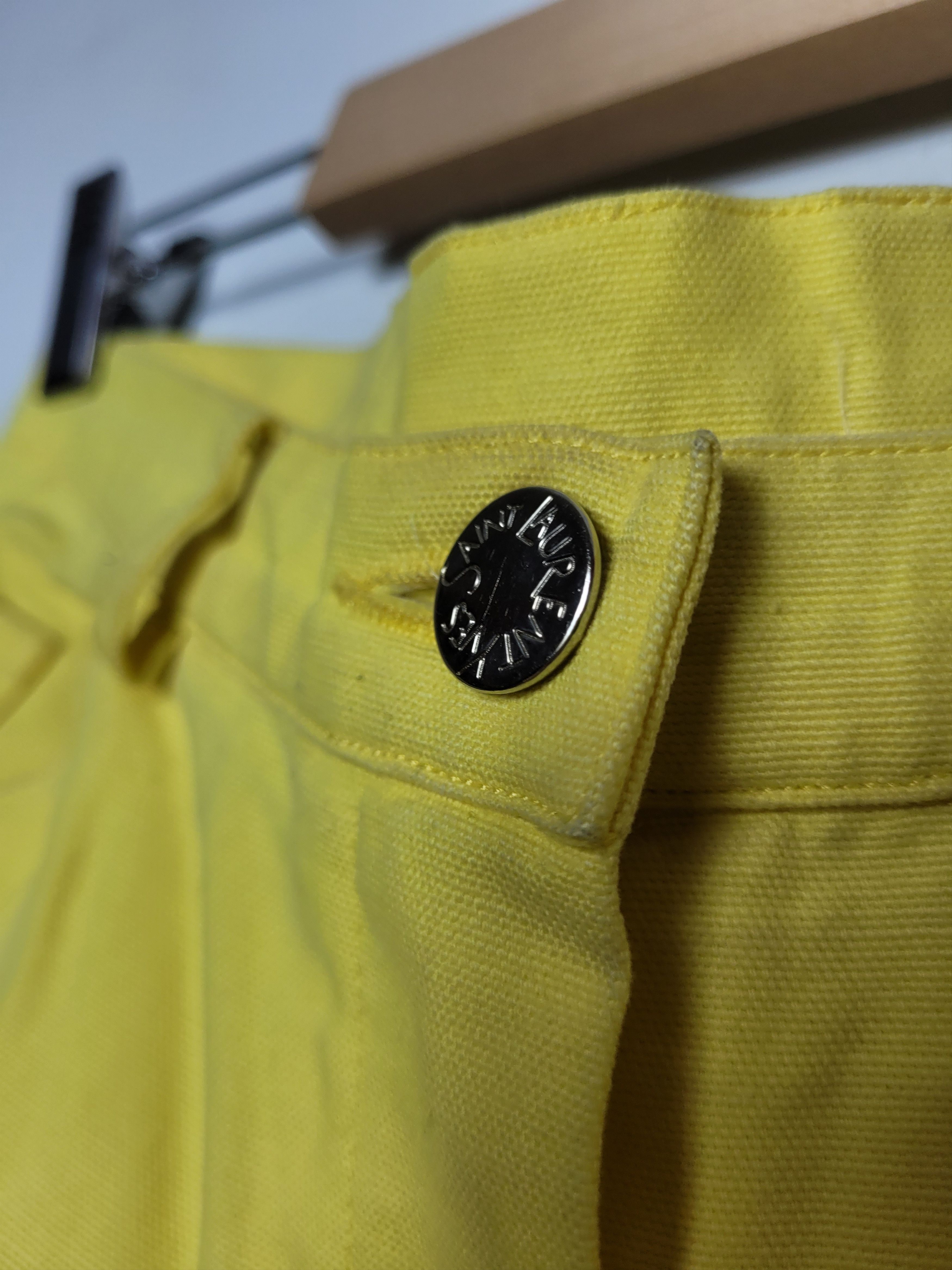 Yves Saint Laurent Yves Saint Laurent yellow pants Size 30" / US 8 / IT 44 - 5 Thumbnail