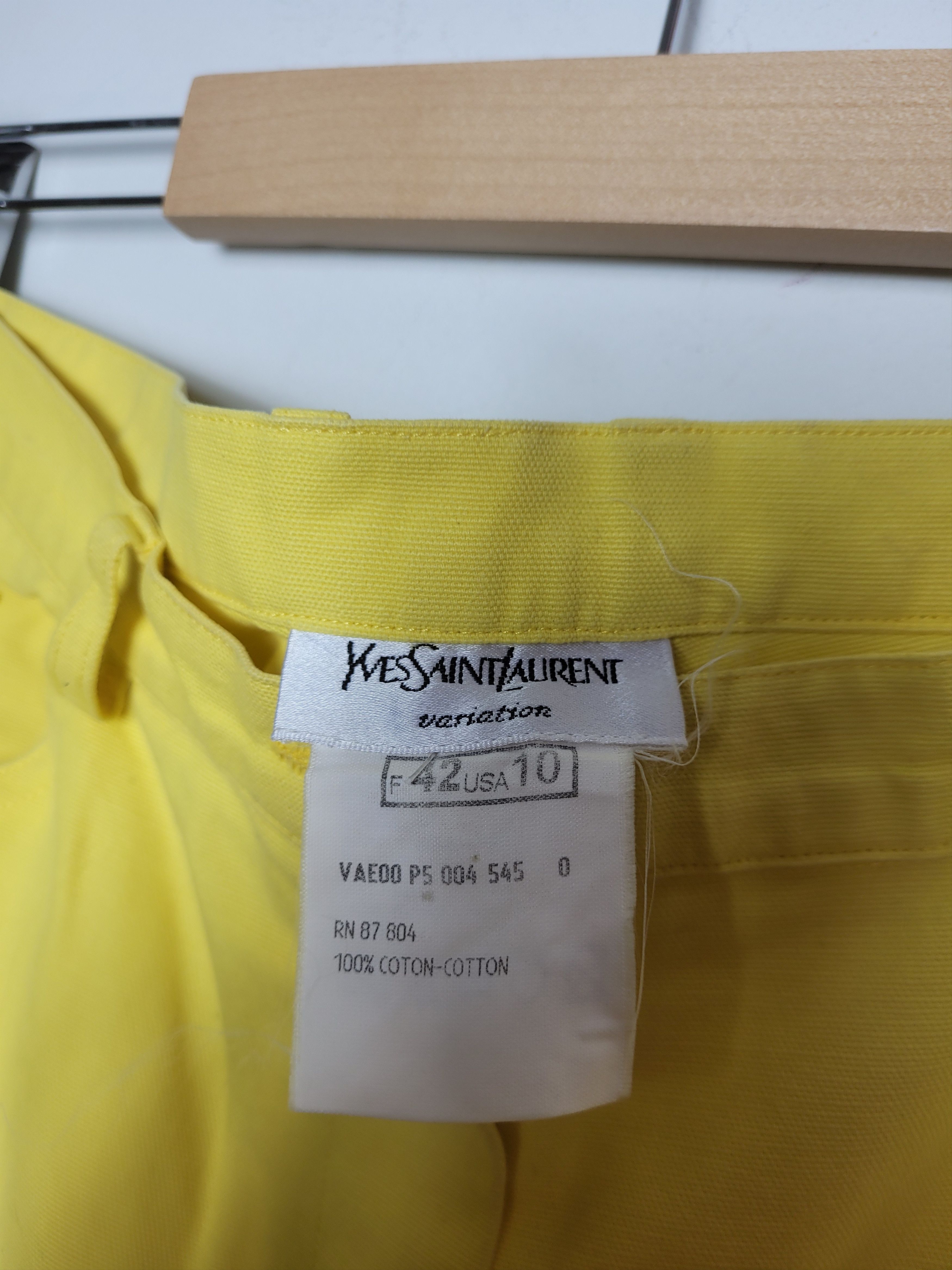 Yves Saint Laurent Yves Saint Laurent yellow pants Size 30" / US 8 / IT 44 - 7 Thumbnail