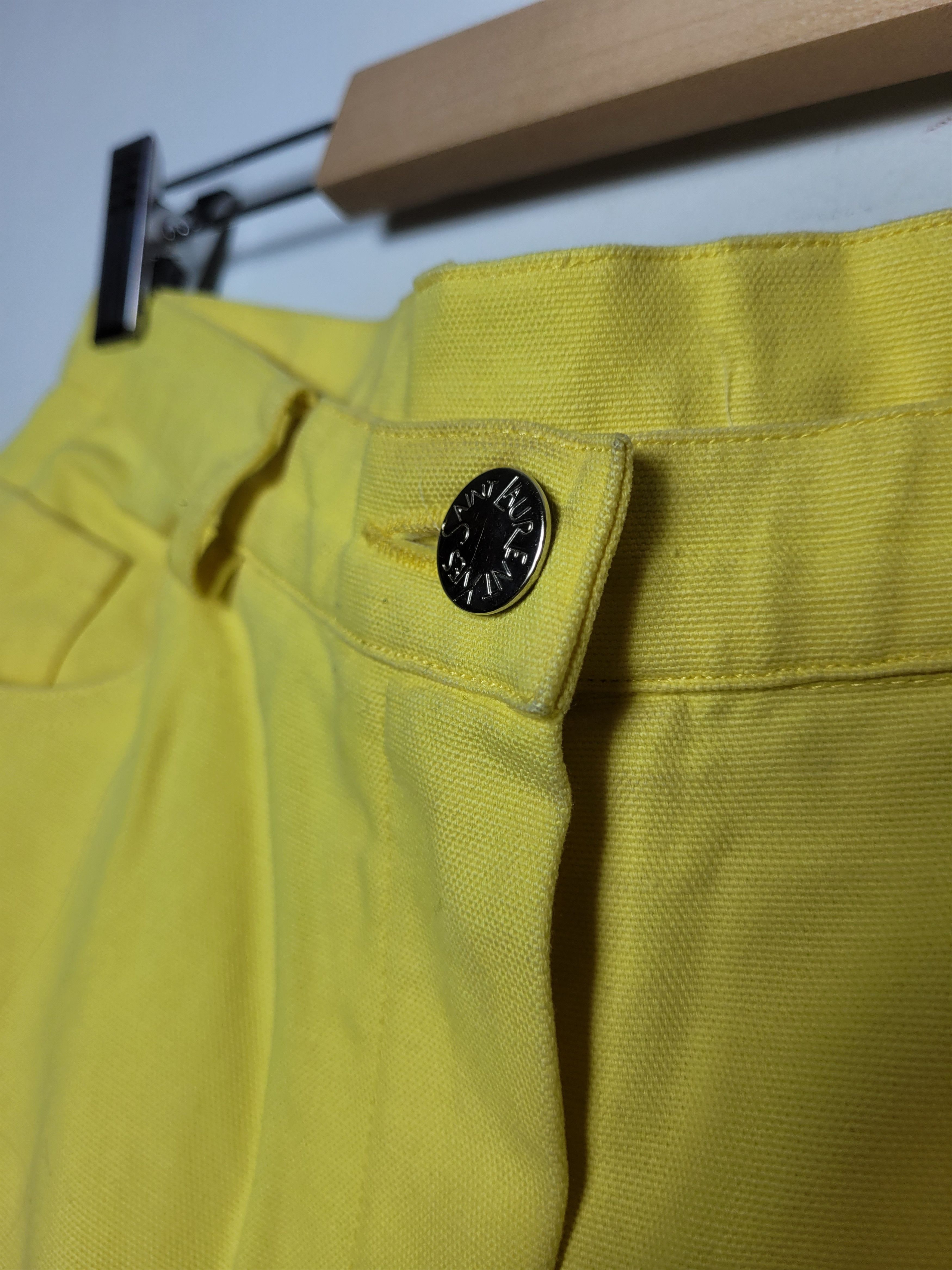 Yves Saint Laurent Yves Saint Laurent yellow pants Size 30" / US 8 / IT 44 - 4 Thumbnail