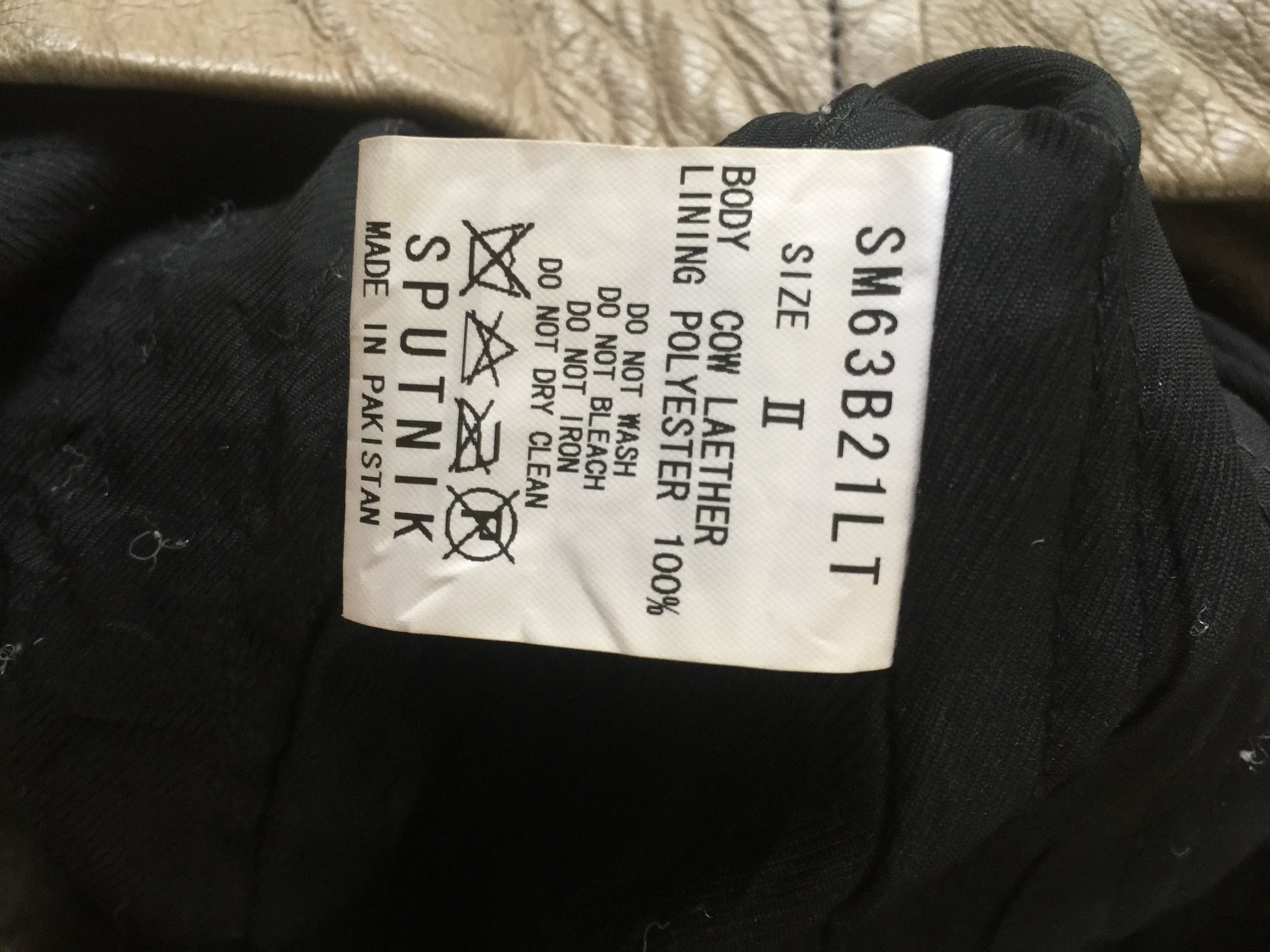 Genuine Leather Sputnik Cow Leather Biker Jacket Size US S / EU 44-46 / 1 - 5 Thumbnail