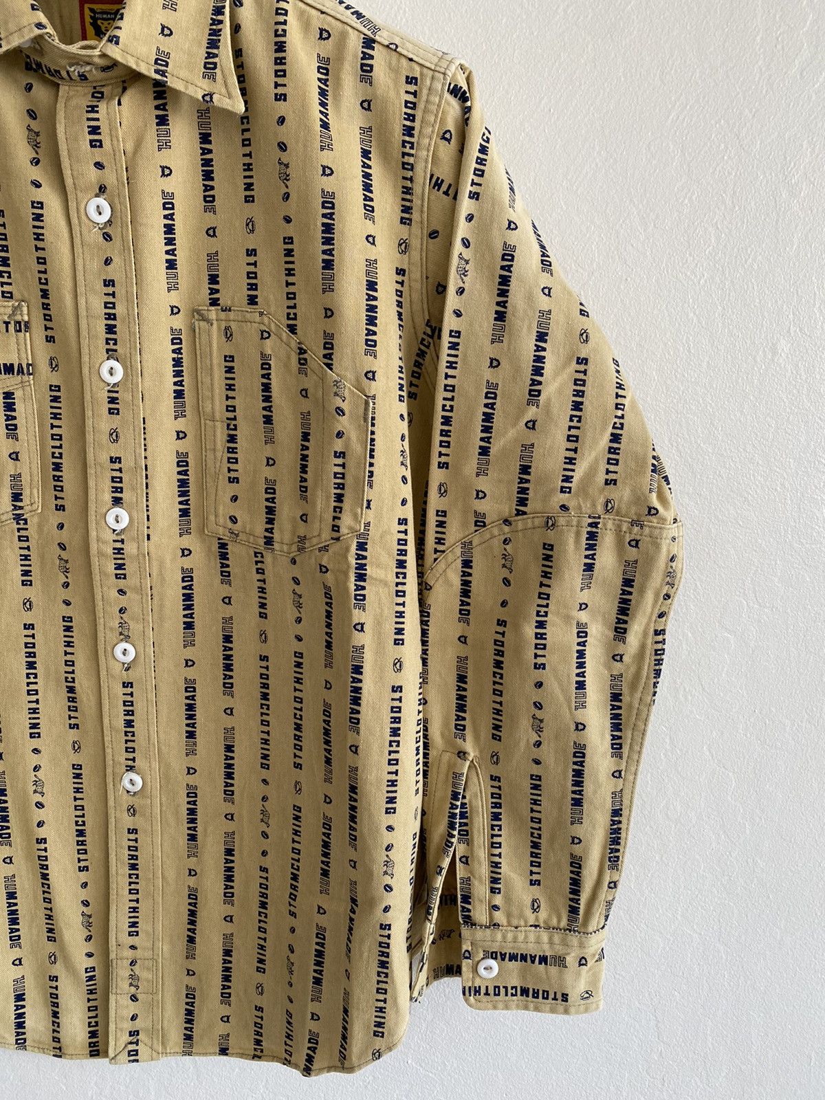 Human Made 2012 HUMAN MADE x POST OVERALLS HM STRIPE SHIRT Size US M / EU 48-50 / 2 - 4 Thumbnail