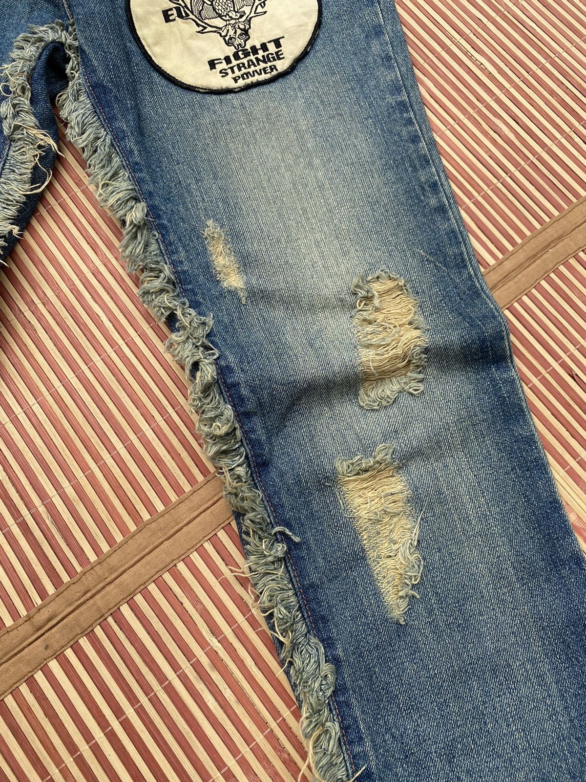 If Six Was Nine Lust X Daisy Distressed Patchwork Pant Size US 31 - 5 Thumbnail