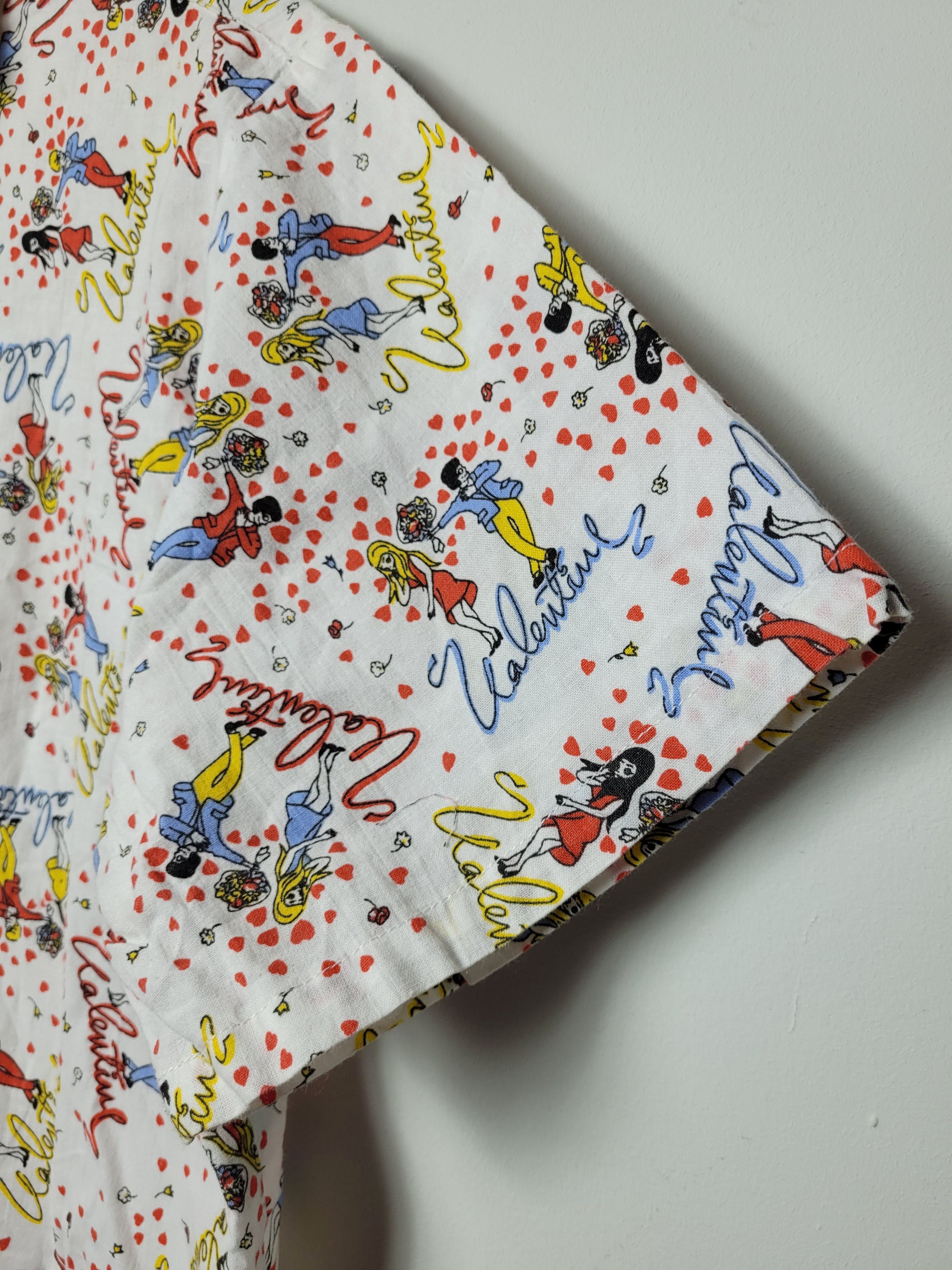 Japanese Brand × Vintage vintage valentines print art shirt Size US M / EU 48-50 / 2 - 5 Thumbnail