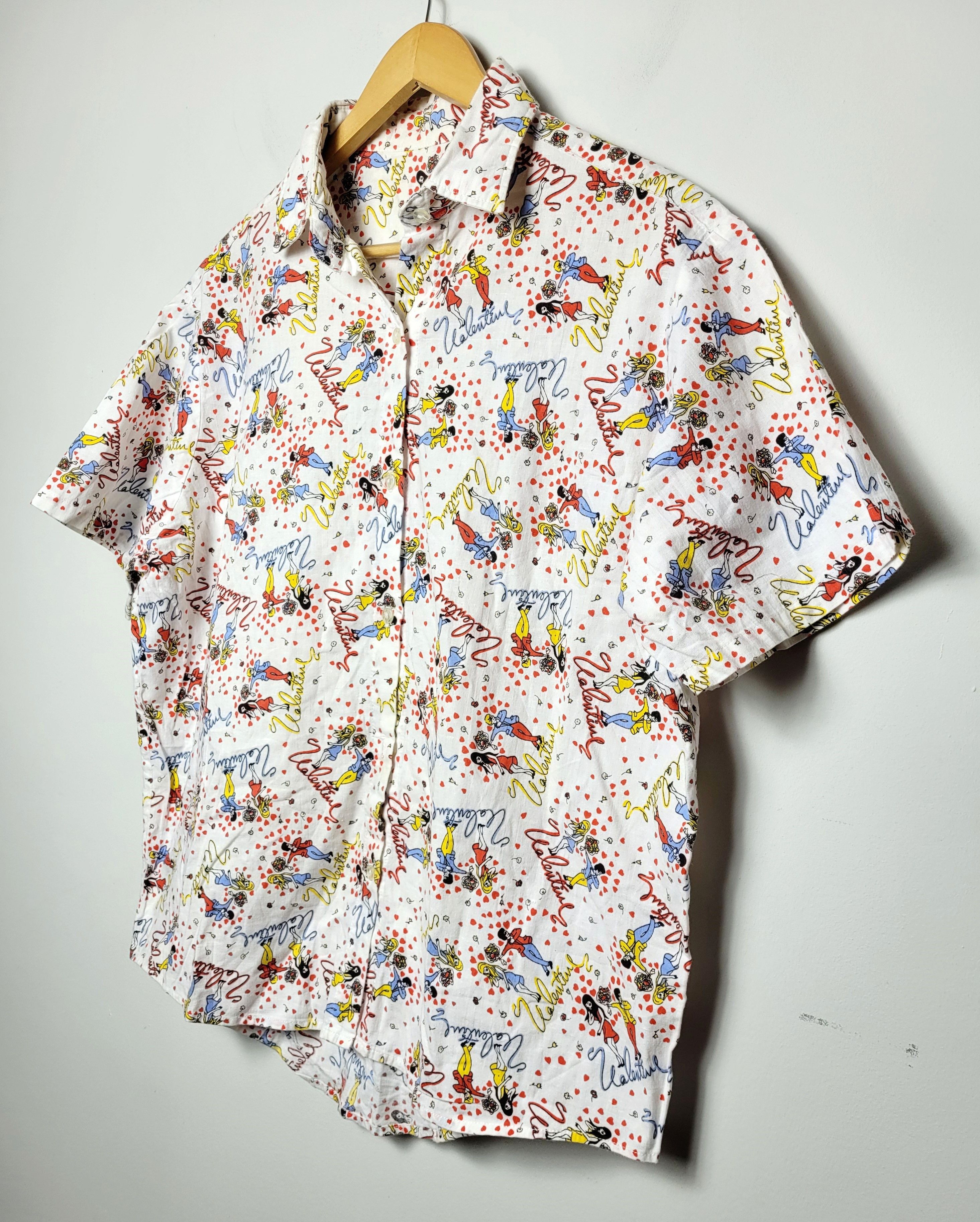 Japanese Brand × Vintage vintage valentines print art shirt Size US M / EU 48-50 / 2 - 1 Thumbnail