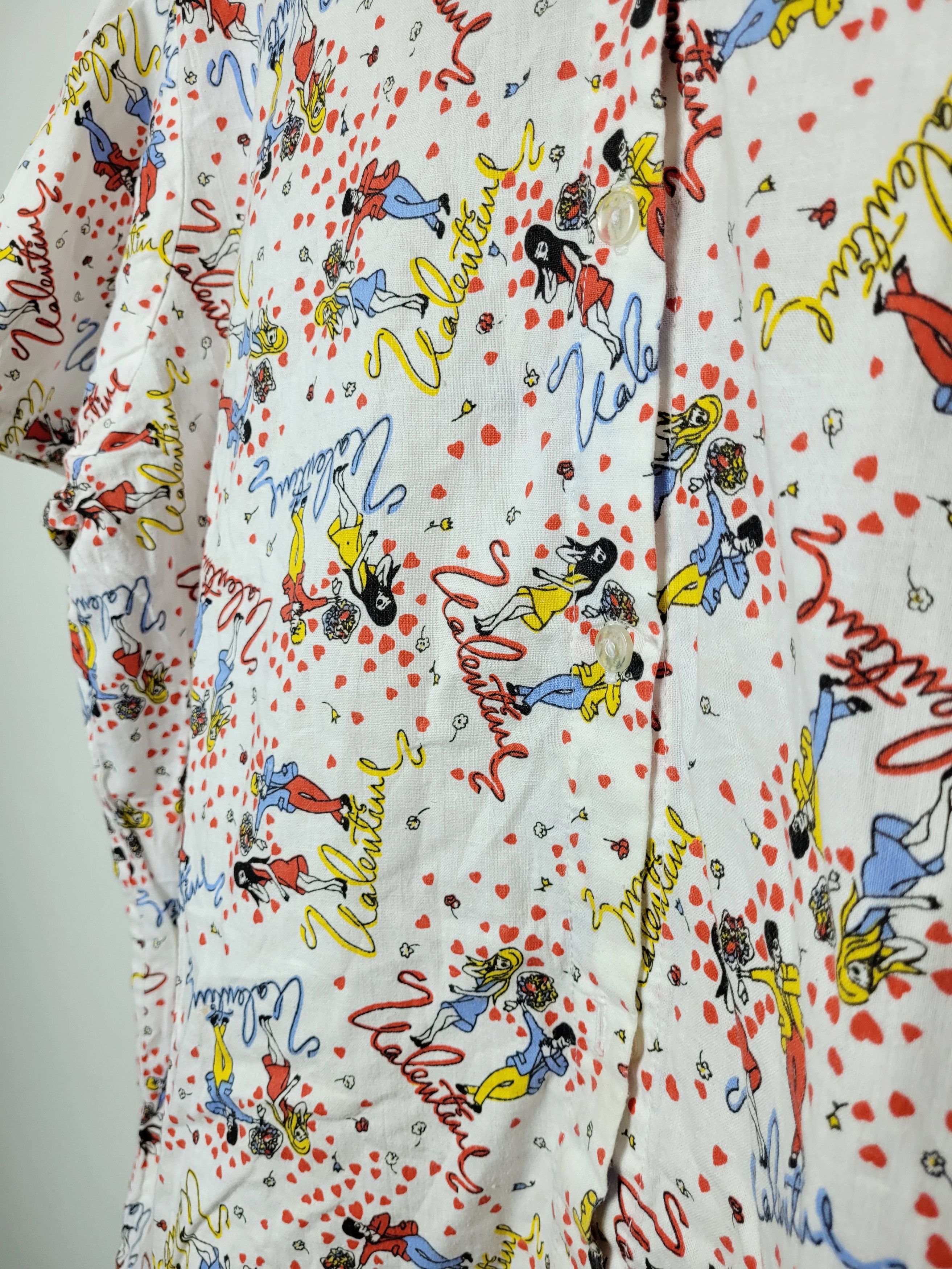 Japanese Brand × Vintage vintage valentines print art shirt Size US M / EU 48-50 / 2 - 4 Thumbnail