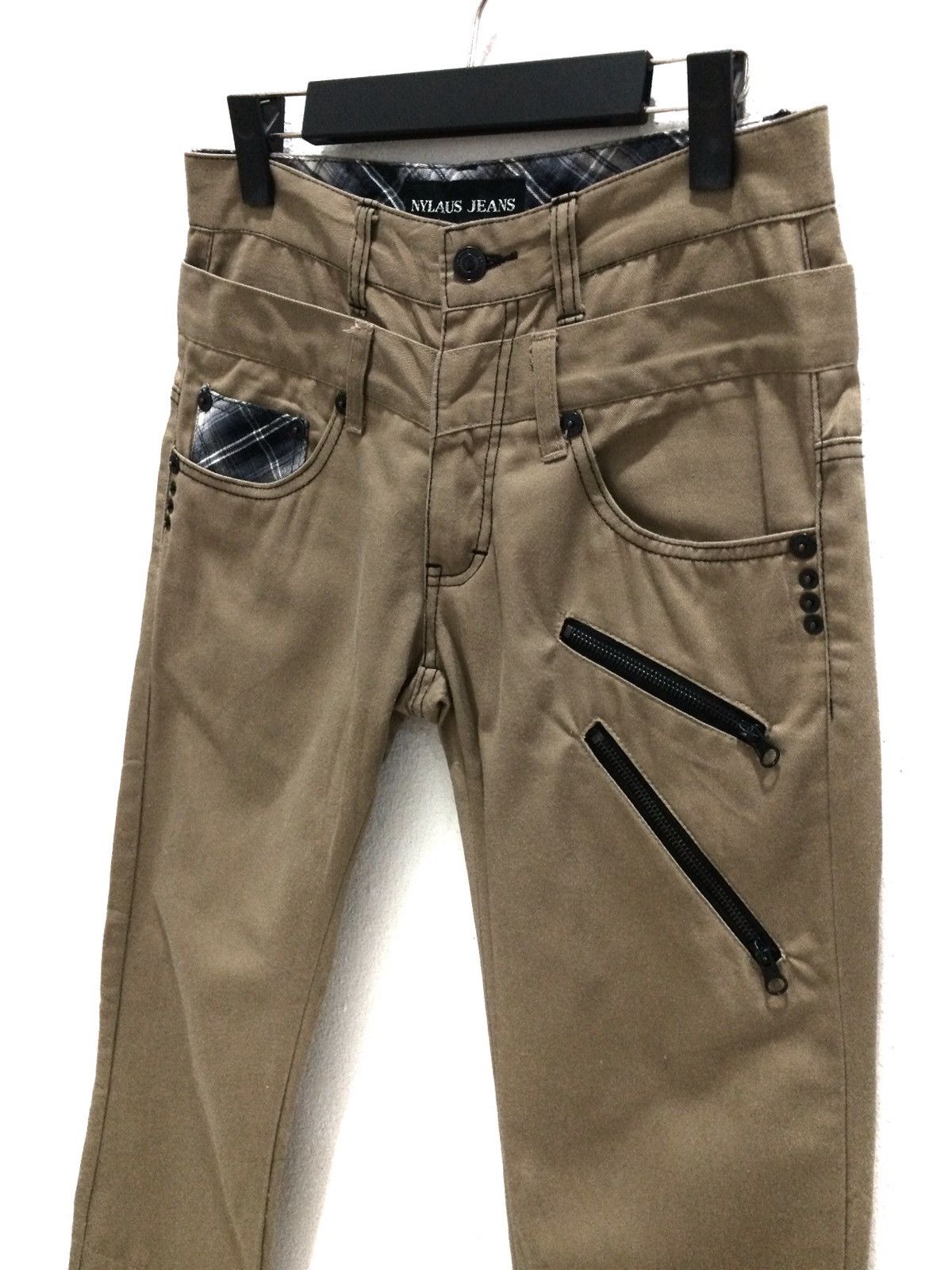 Japanese Brand japanese Brand NYLAUS Jeans MultiZipper Trousers Casual Pant Size US 29 - 4 Thumbnail