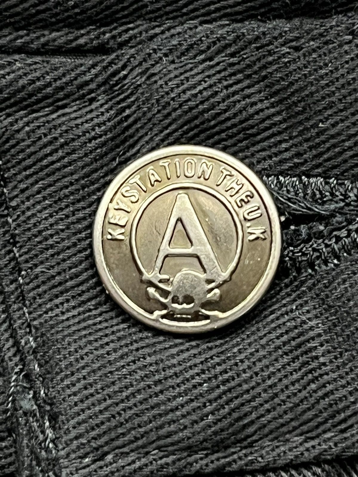 Japanese Brand KEYSTATION ANARCHY PUNK SKULL Bondage Zippers Seditionaries Size US 35 - 10 Thumbnail