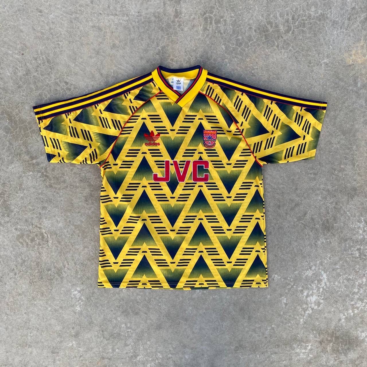 Image of Arsenal Away Shirt 1991-1993 Adidas/jvc, Men's (Size XL)