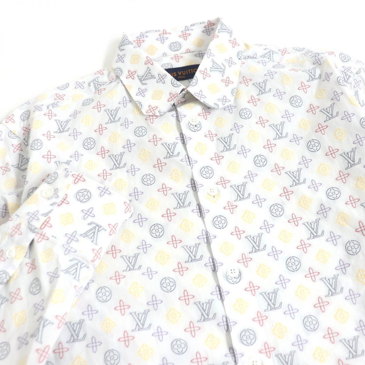 Louis Vuitton Louis Vuitton Monogram Embroidery Shirt Size US S / EU 44-46 / 1 - 1 Thumbnail