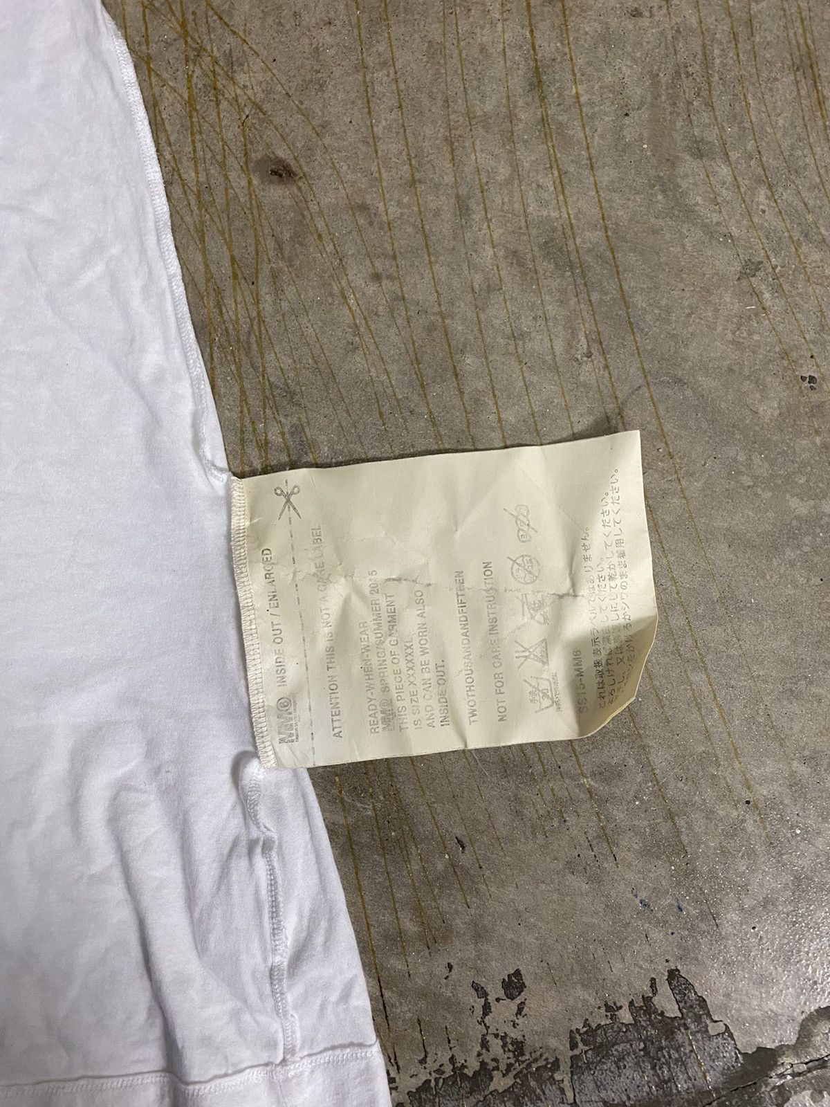 Maison Margiela SS15 Top Tank Oversize inside out large tag Size ONE SIZE - 4 Thumbnail