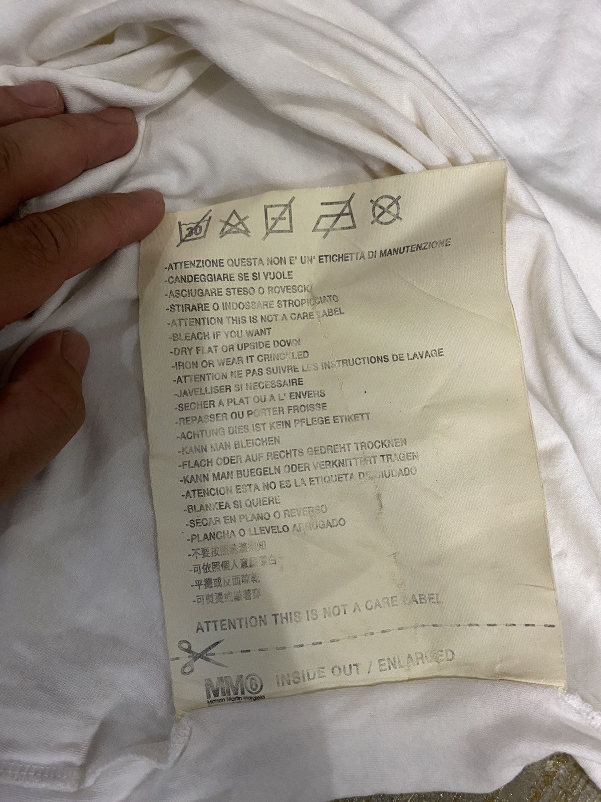 Maison Margiela SS15 Top Tank Oversize inside out large tag Size ONE SIZE - 6 Thumbnail