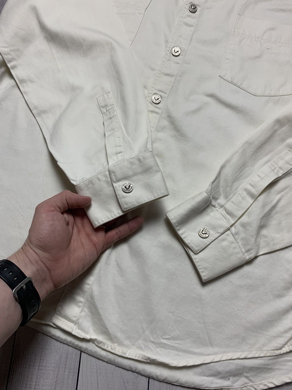 Versace × Vintage Vintage Shirt Versace couture size XL Size US XL / EU 56 / 4 - 4 Thumbnail